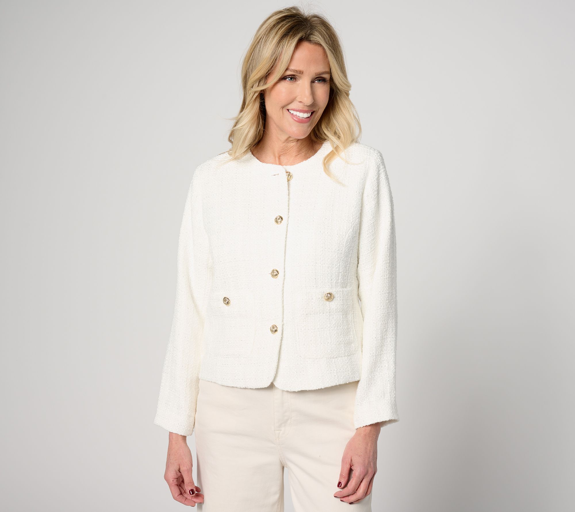 "As Is" Joan Rivers Red Carpet Boucle Blazer