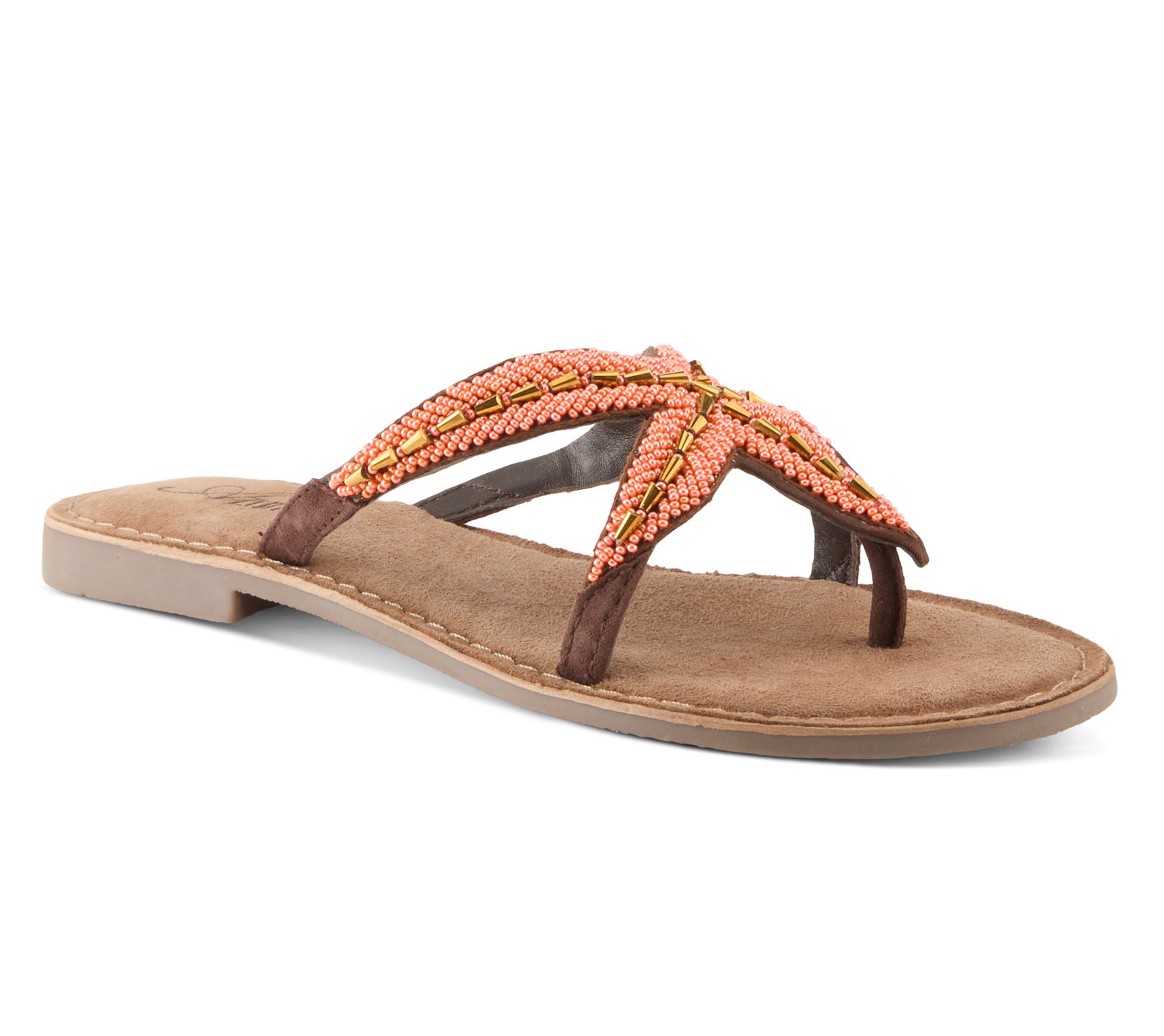 Azura by Spring Step Leather Slip-On Sandals -Starry