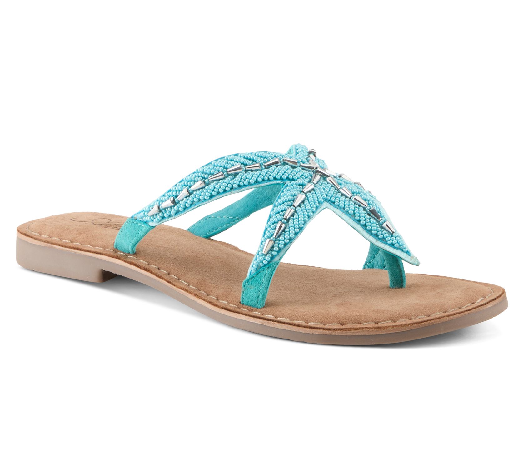 Azura by Spring Step Leather Slip-On Sandals -Starry