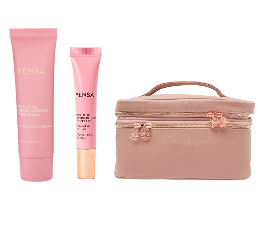 YENSA Skincare Set with Makeup Bag