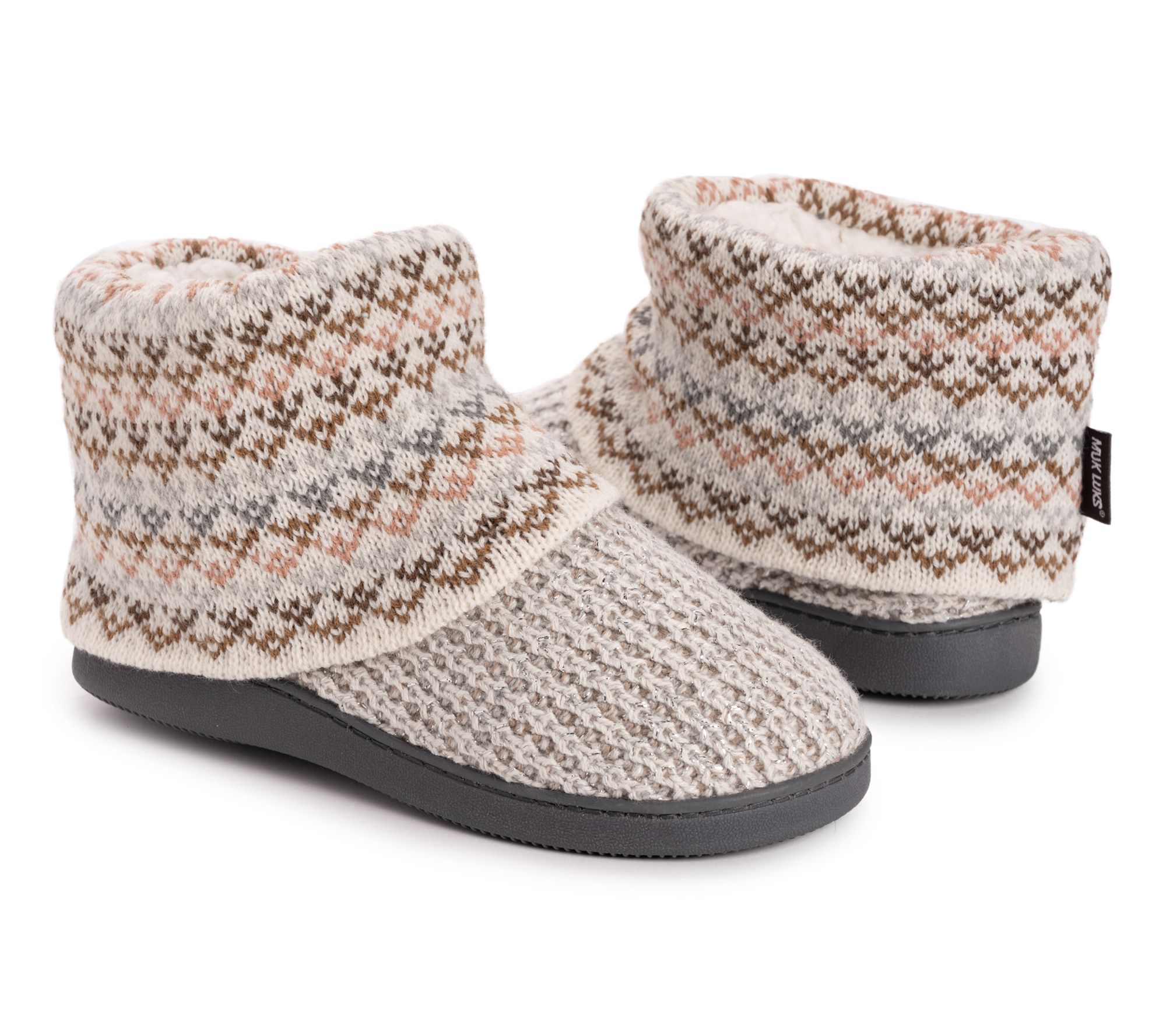 MUK LUKS Women's Rochelle Indoor/Outdoor Slippers - QVC.com