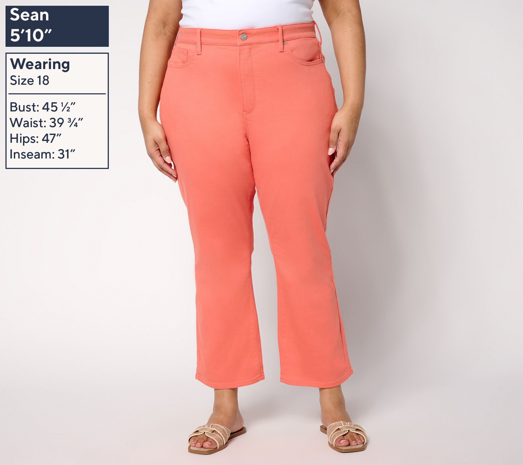 NYDJ High Rise Billie Ankle Jeans with Cool Embrace - QVC.com