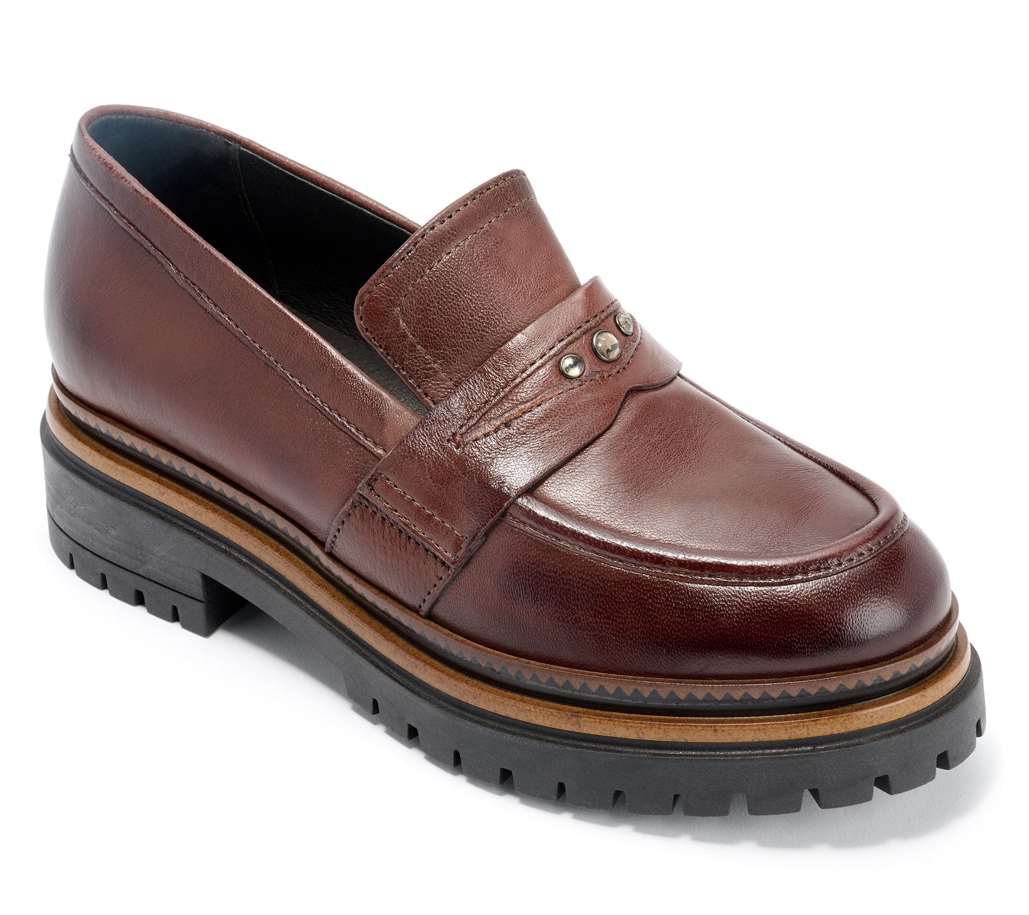 As Is Miz Mooz Leather Loafers- Damian