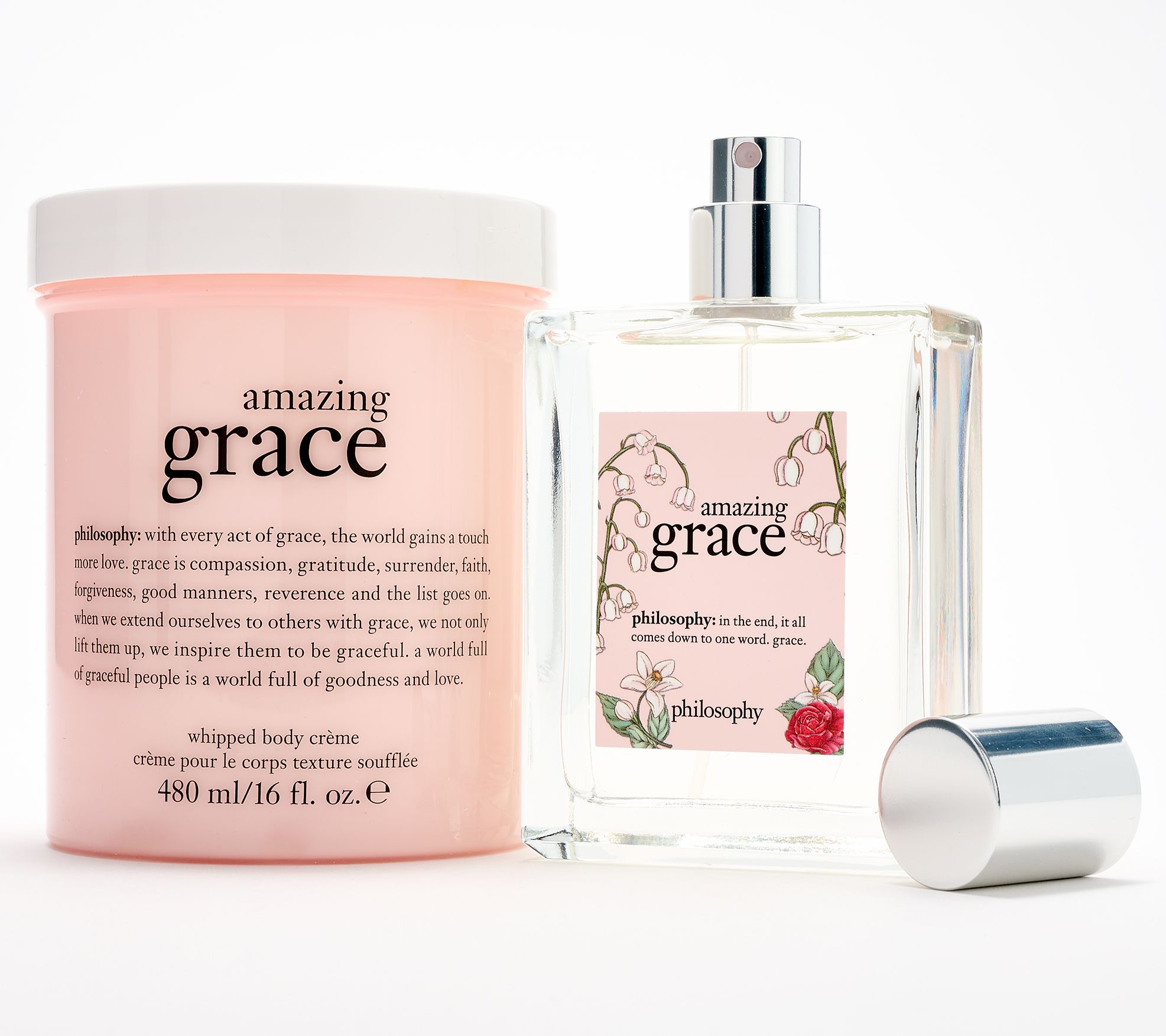 philosophy graceful twist 16oz whipped body creme & 4oz edt set