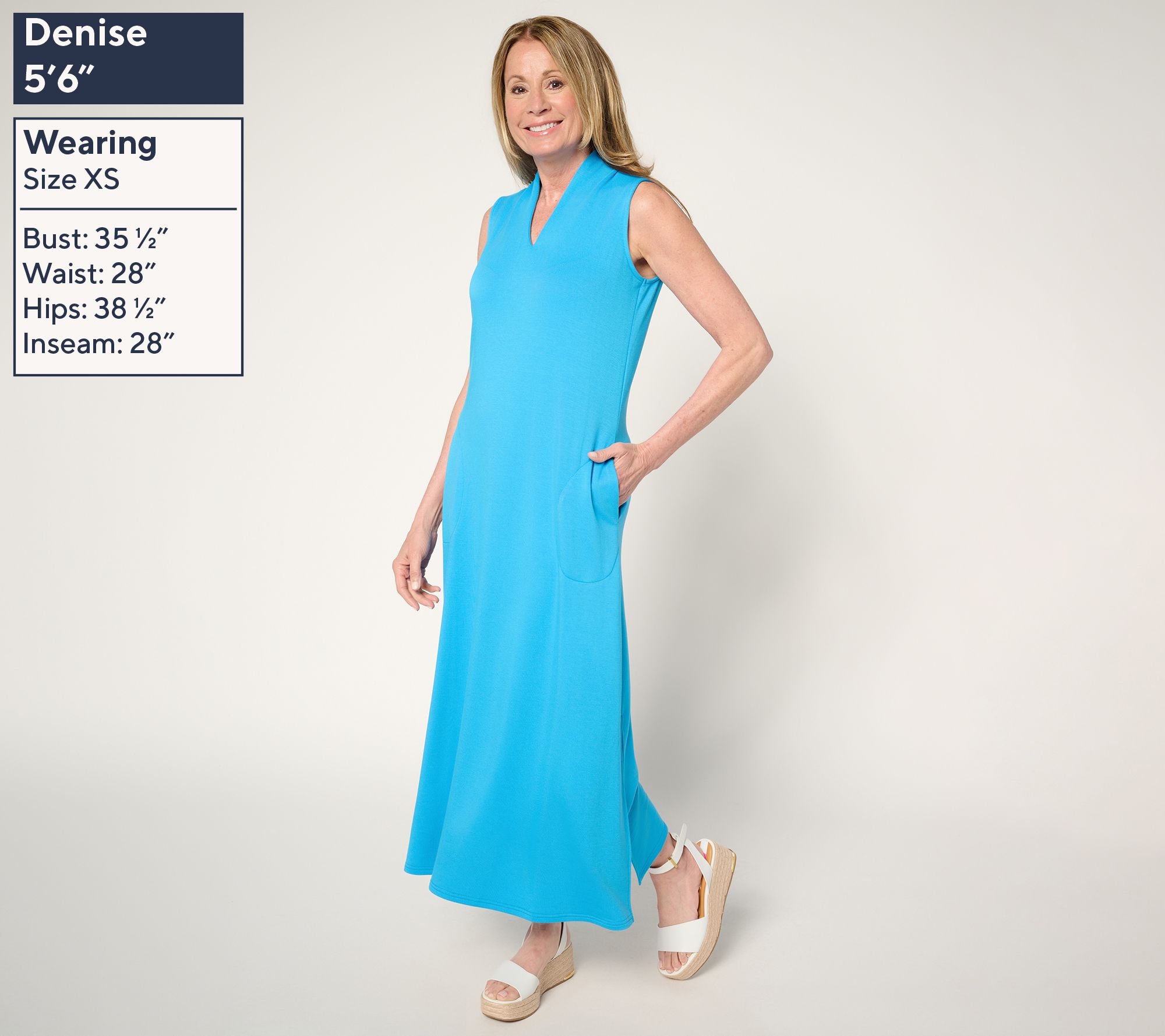 Brandis Dress Out Loud Acquitted Knit Maxi Tank Dress - QVC.com