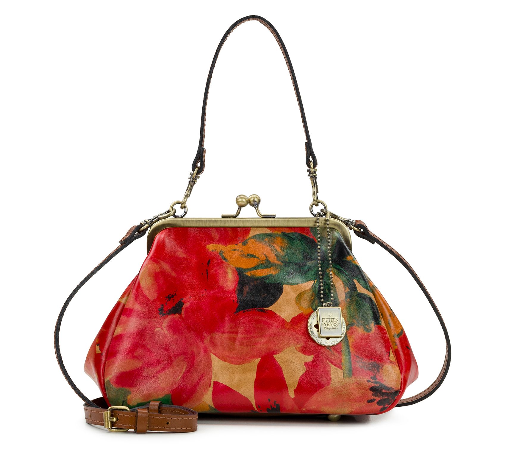 Patricia Nash Annie Frame Crossbody in Spring Multi Leather