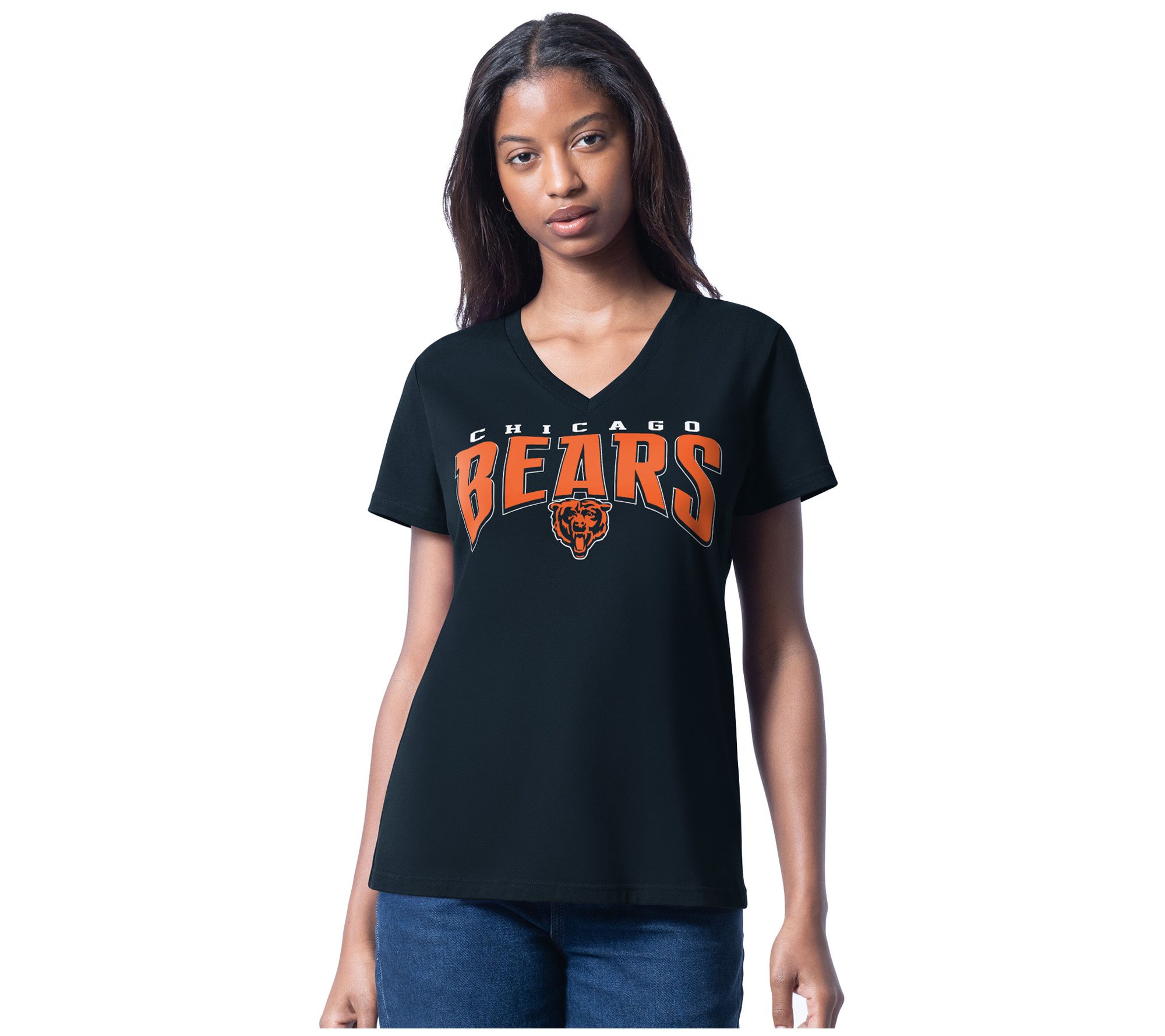 NFL Officially Licensed Women's V-Neck Short Sleeve Tee