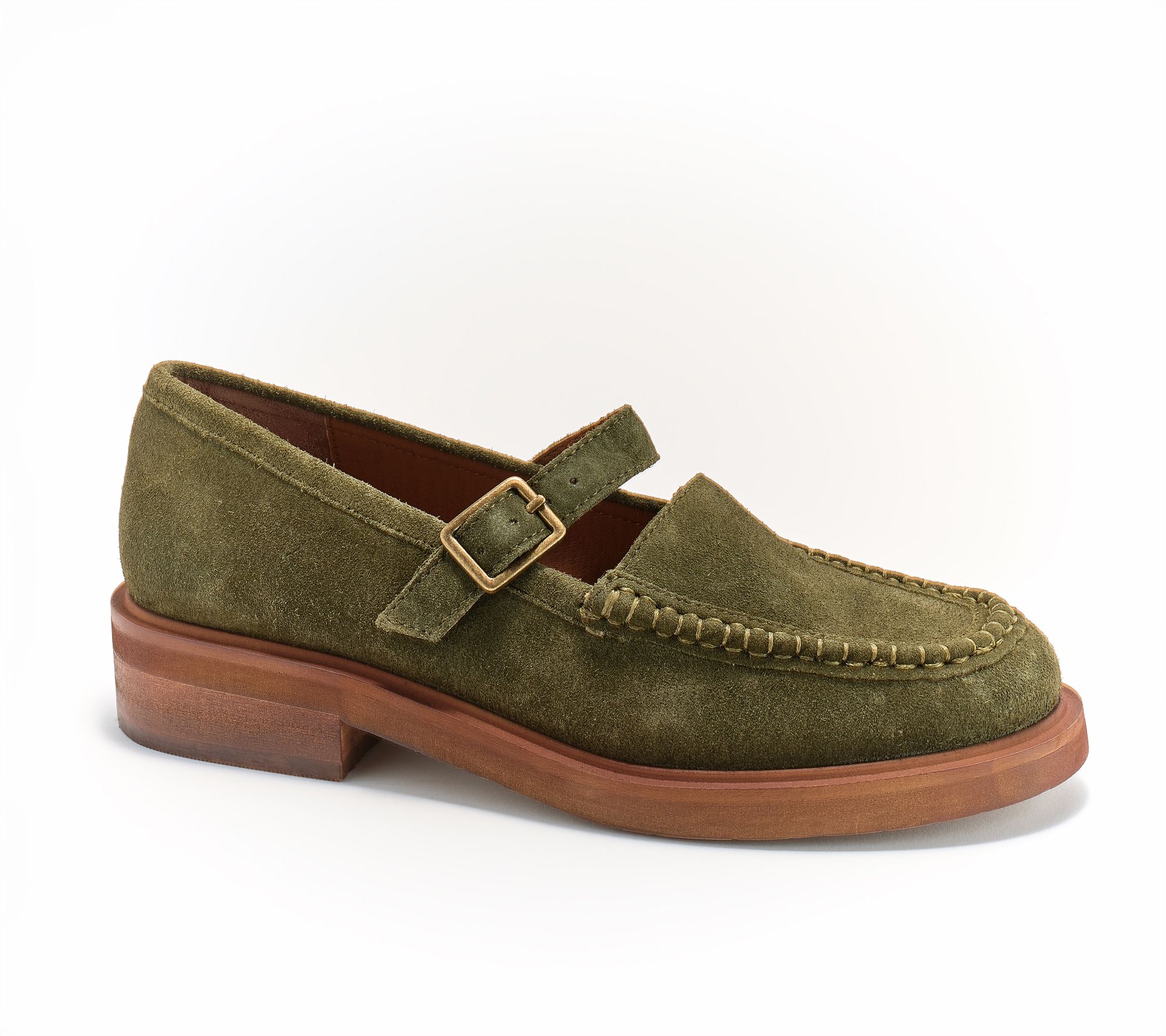 Seychelles Leather or Suede Mary Janes - Honey Bunch