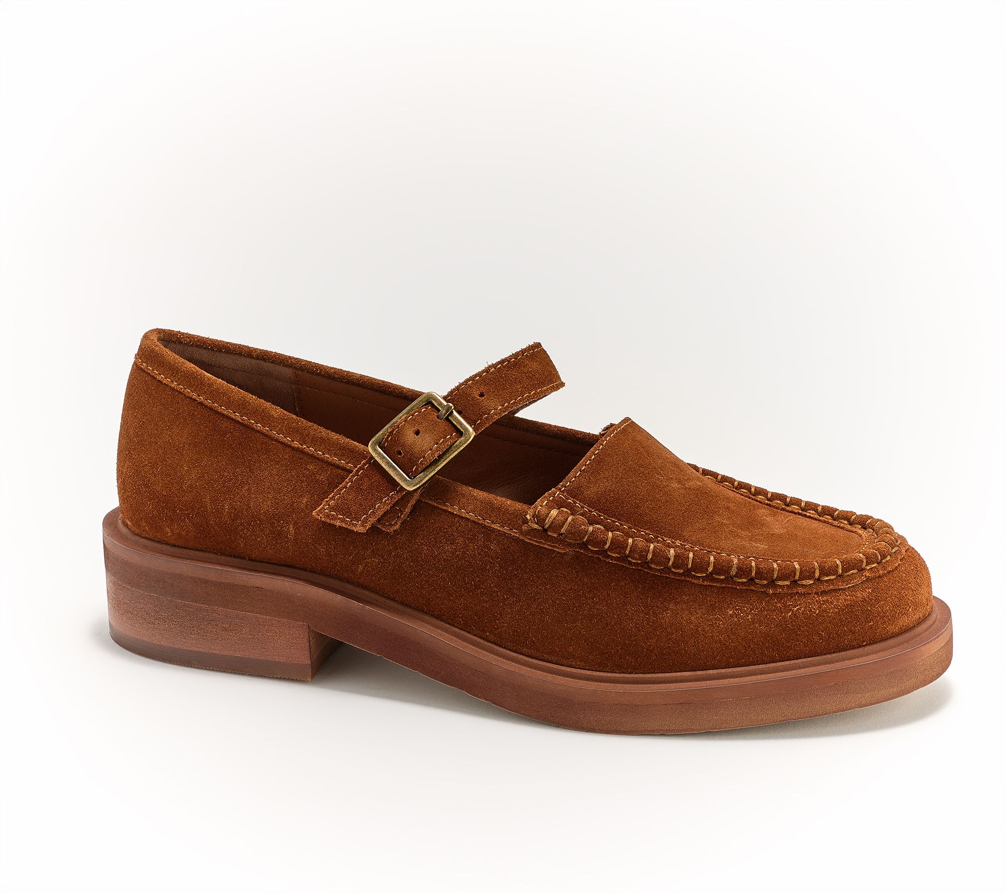 Seychelles Leather or Suede Mary Janes - Honey Bunch