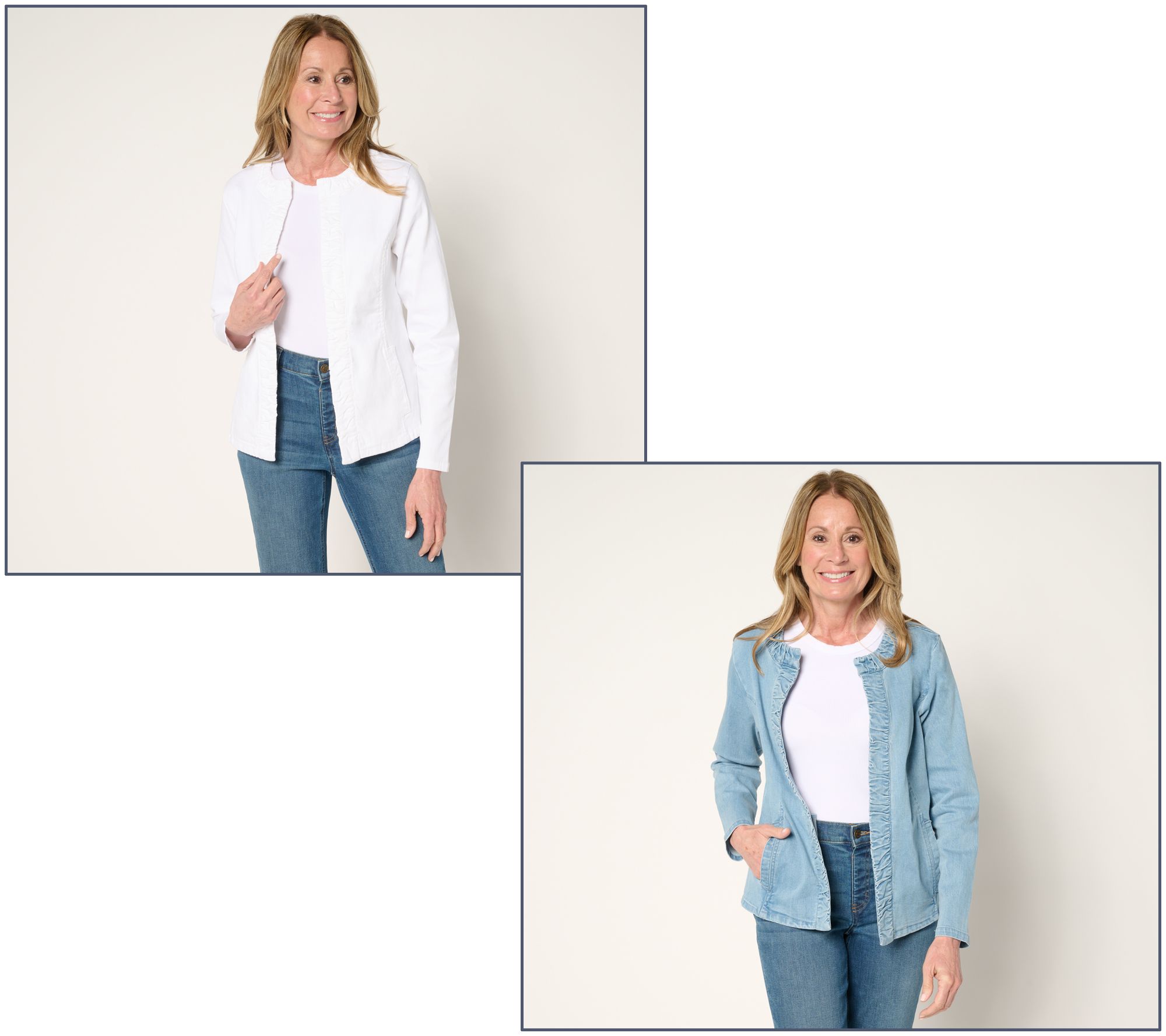 Qvc Susan Graver Denim Jacket Susan Graver Jacket Womens Plus 3x