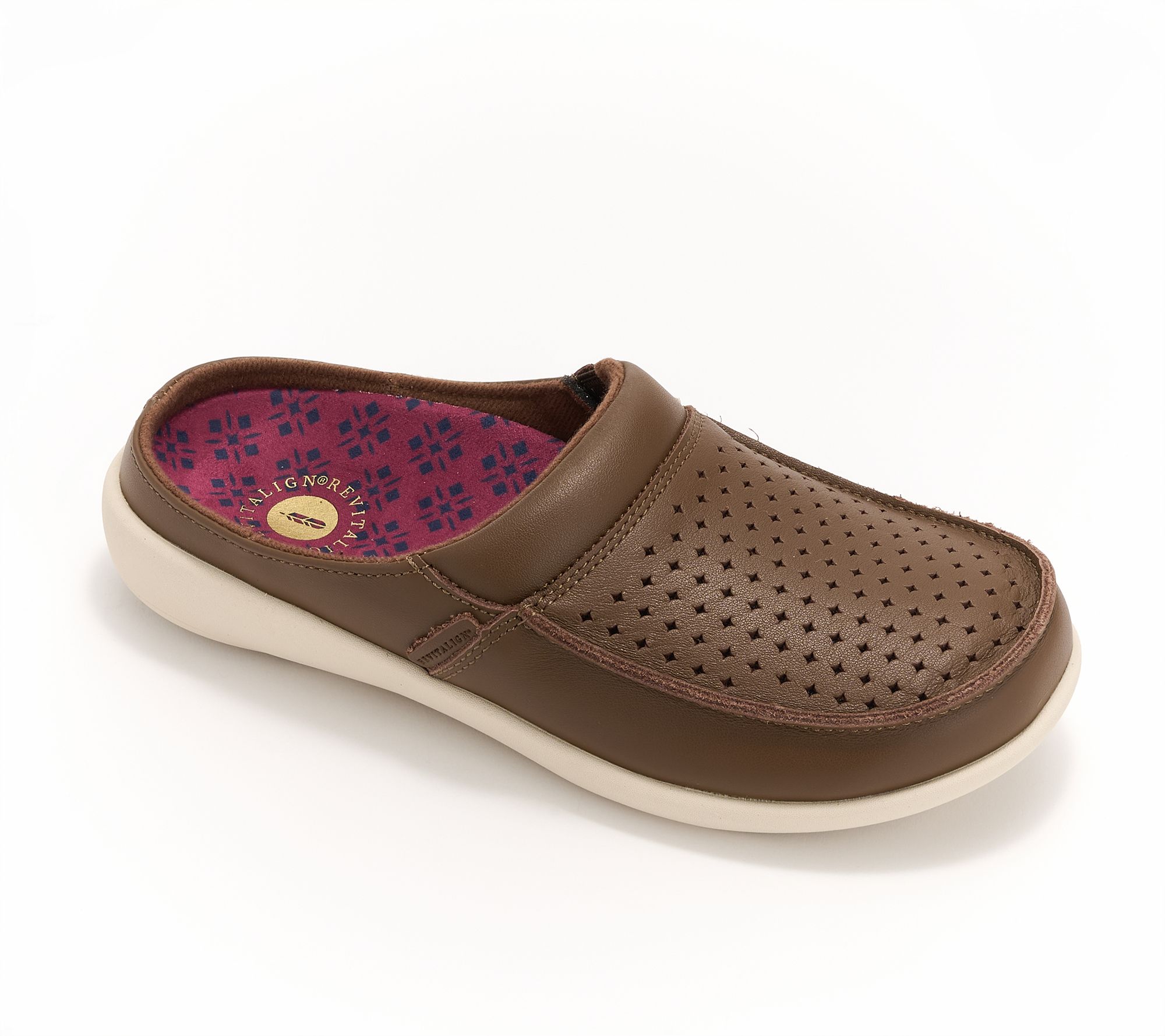 Revitalign Orthotic Leather Mules - Siesta Celebration