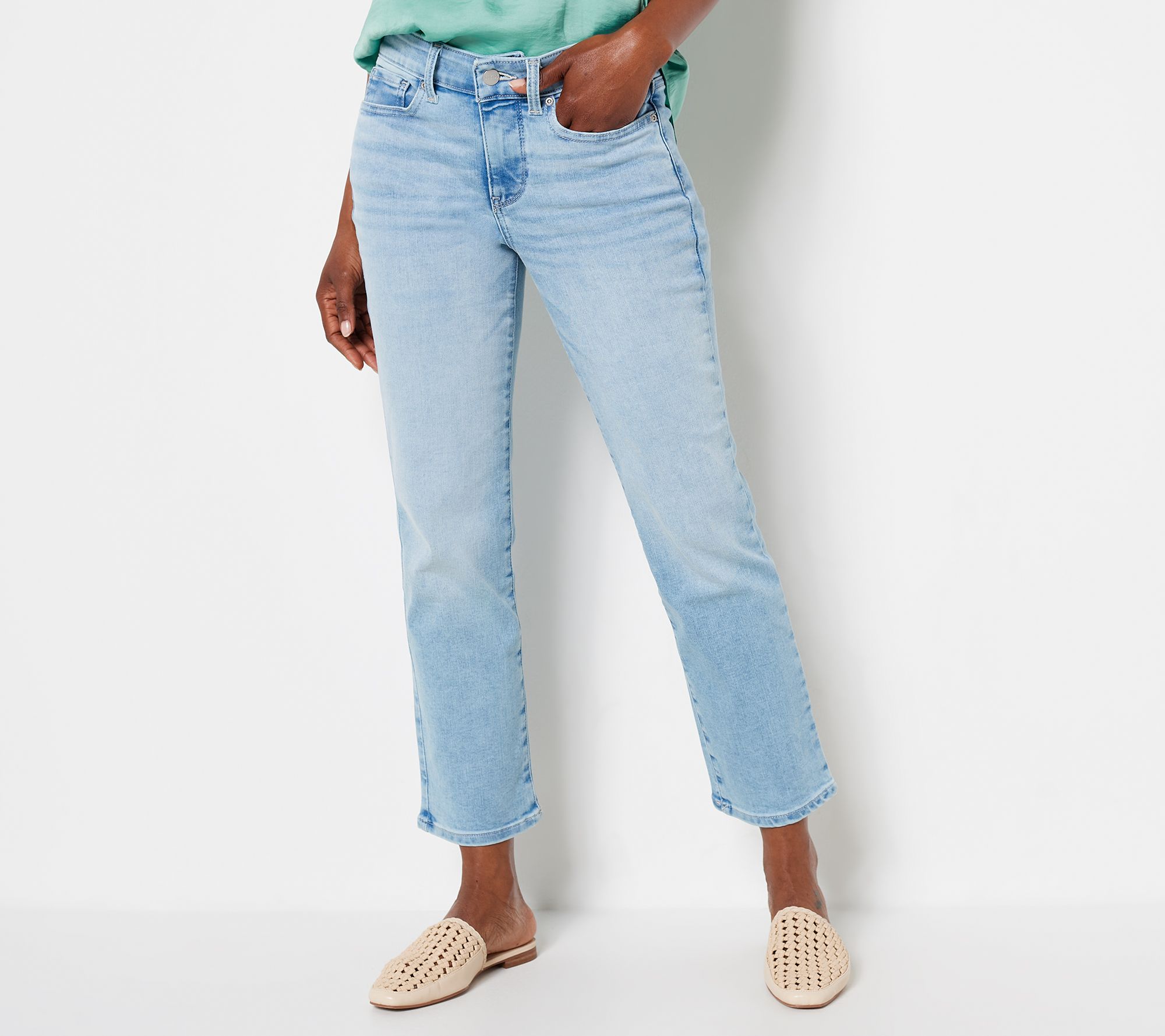 "As Is" NYDJ Marilyn Straight Ankle Jeans- Conway