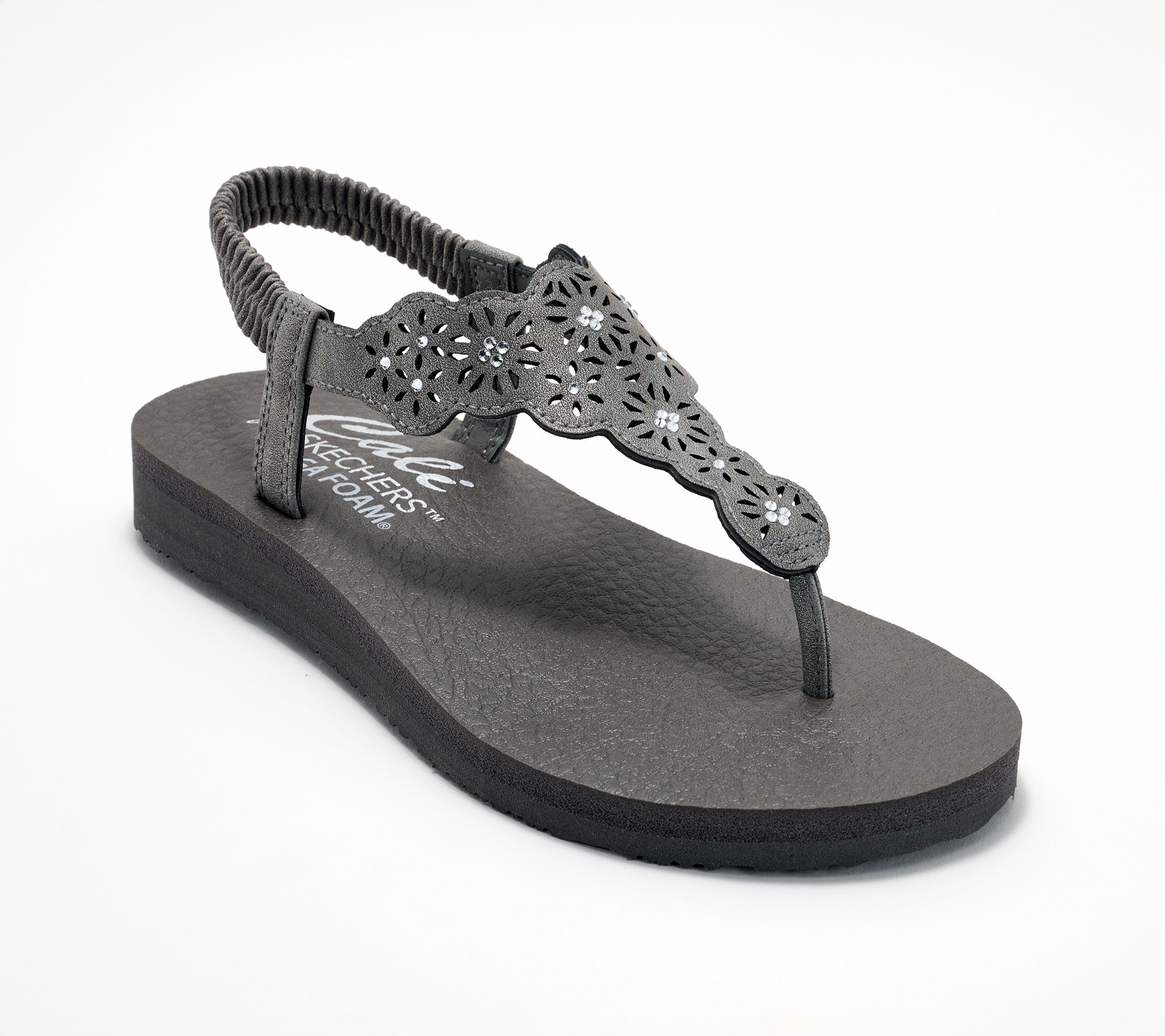 "As Is" Skechers Cali Meditation Vegan Slingback Thong Sandals