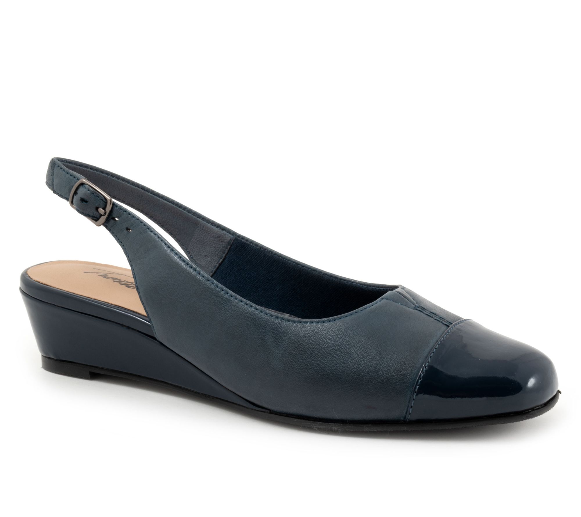 Trotters Dea Leather Wedge Pump