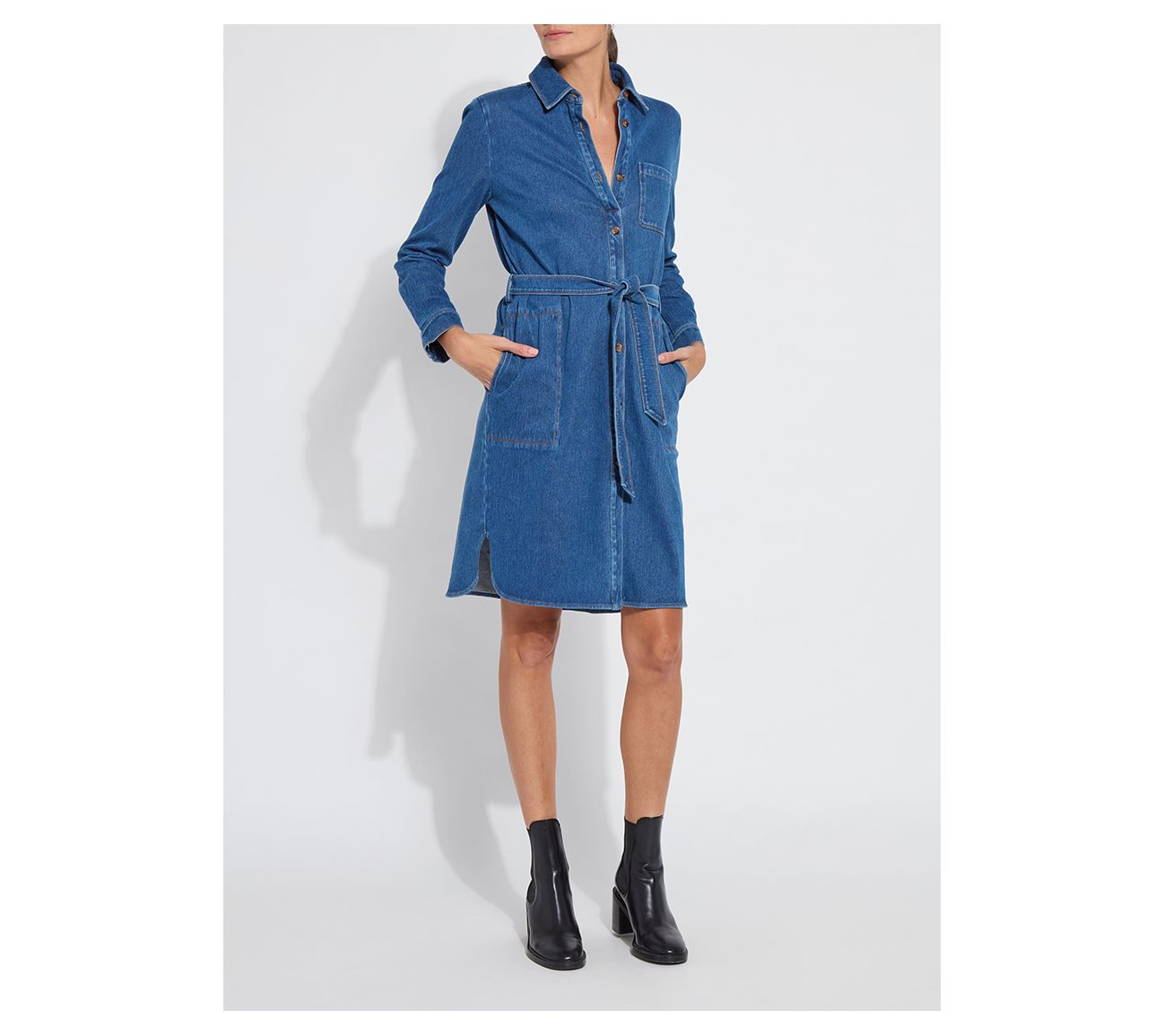 Lysse New York Knit Denim Schiffer Dress