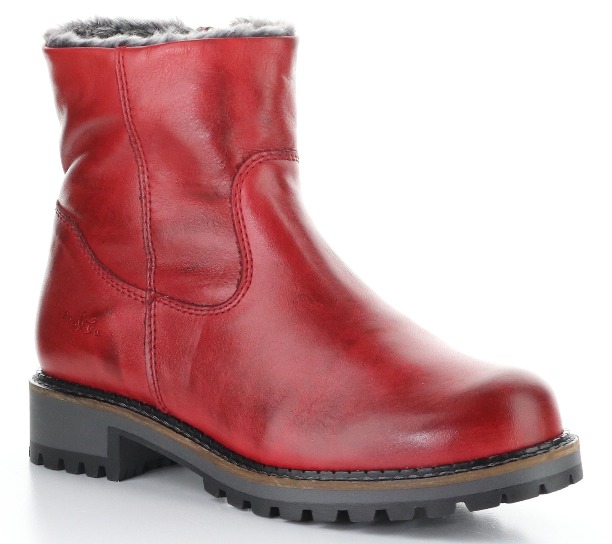 Bos. & Co. Brushfeel/Fatara Side Zip Leather Boot - Calib