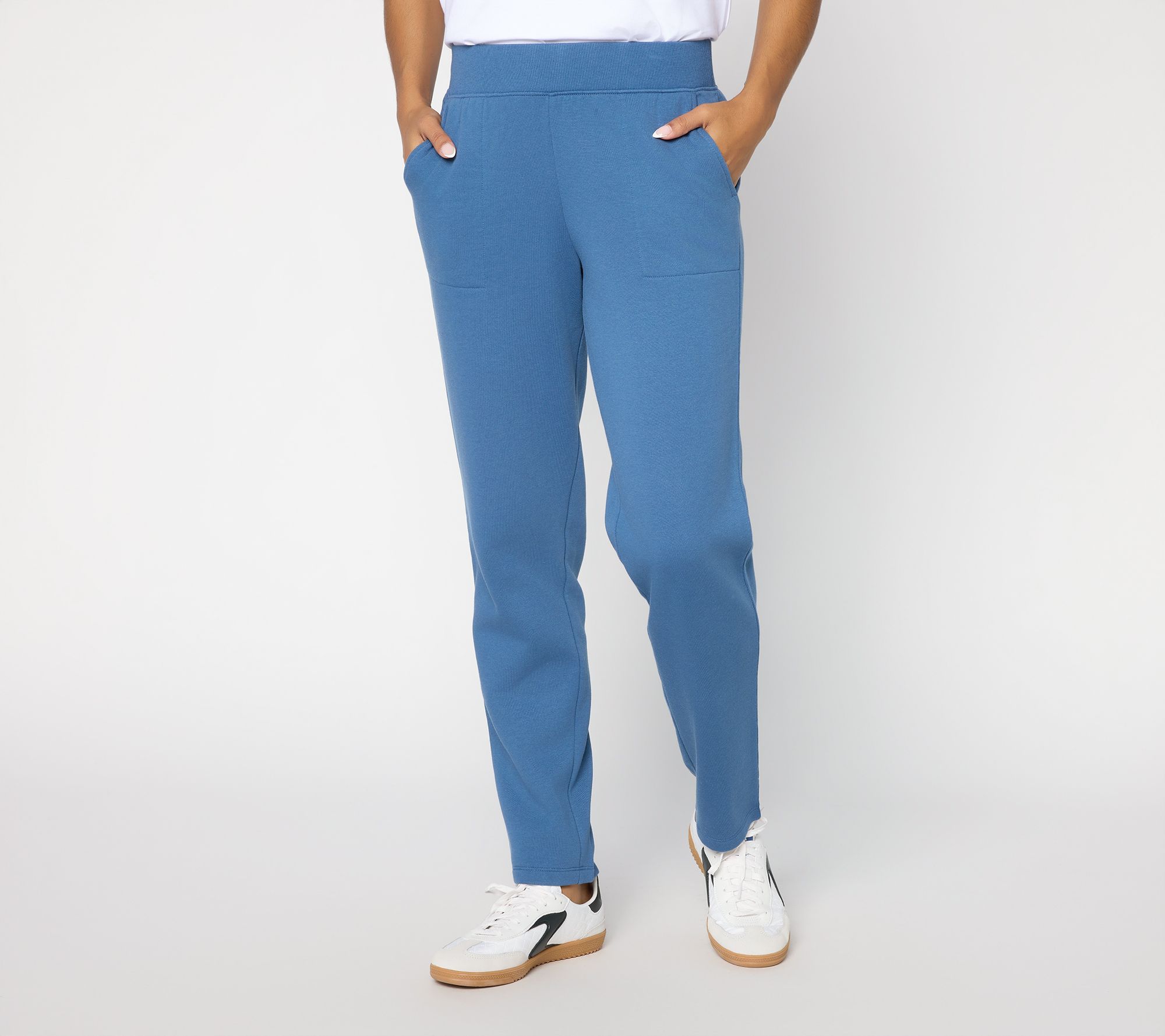 Susan Graver Regular Cloudsoft Fleece Pull-On Pants