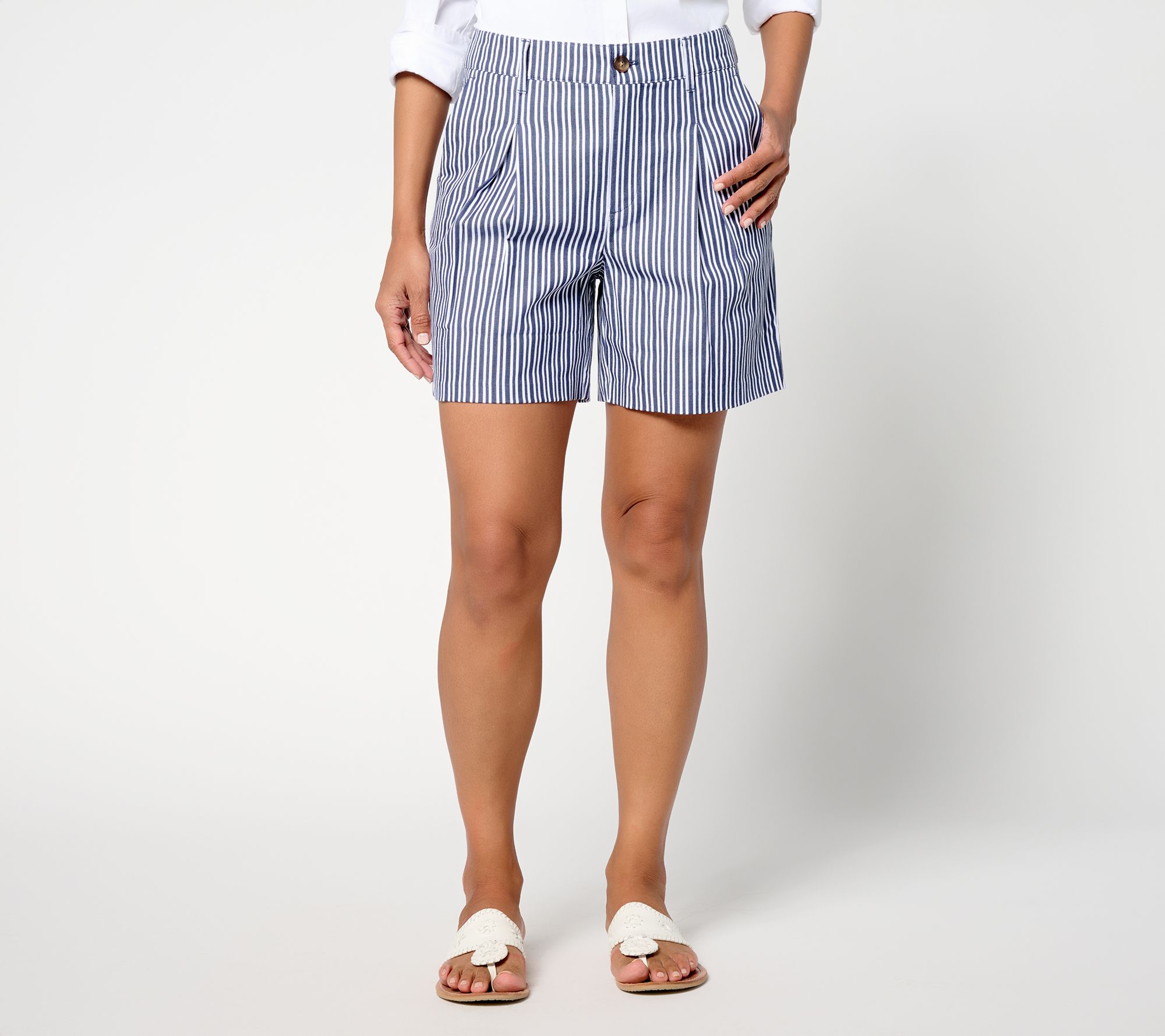 "As Is" BEAUTIFUL by Lawrence Zarian Reg Stretch Bermuda Short