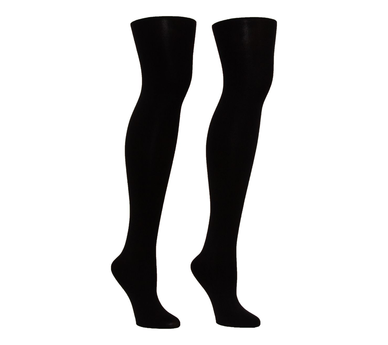 Envy Legwear Set of 2 Microfiber Tights - Plus