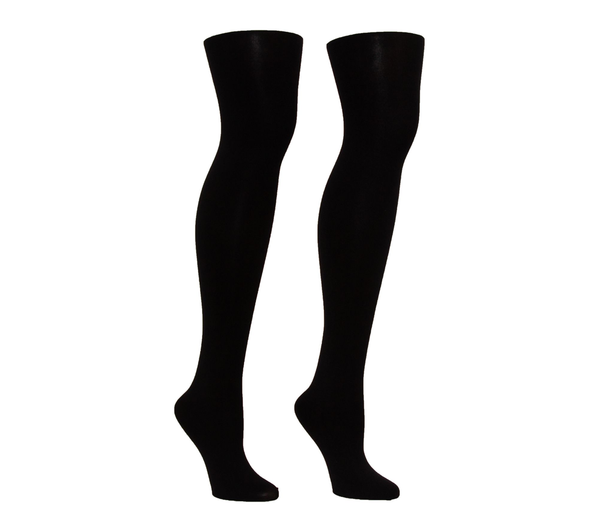 Envy Legwear Set of 2 Microfiber Tights - Plus
