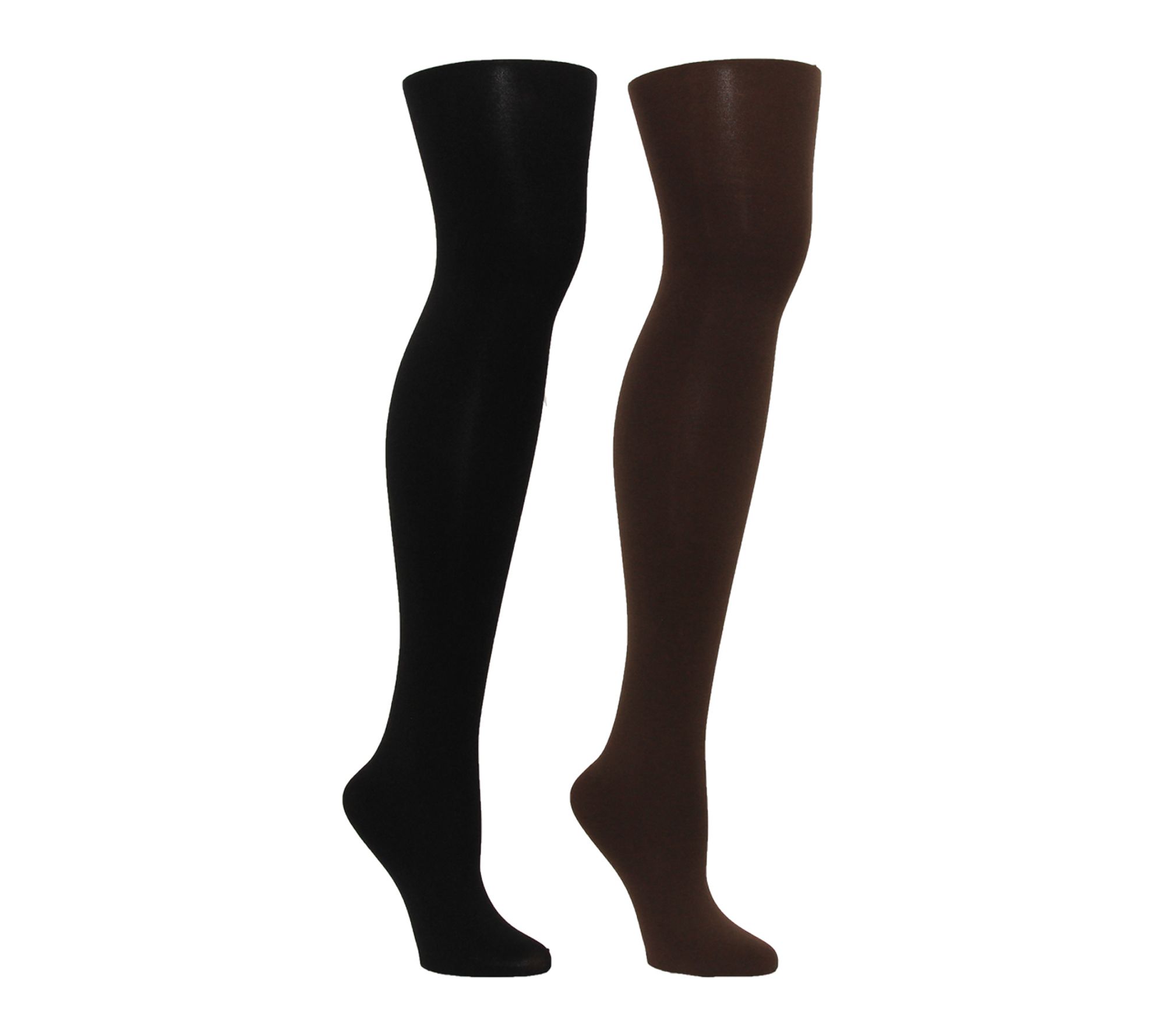 Envy Legwear Set of 2 Microfiber Tights - Plus