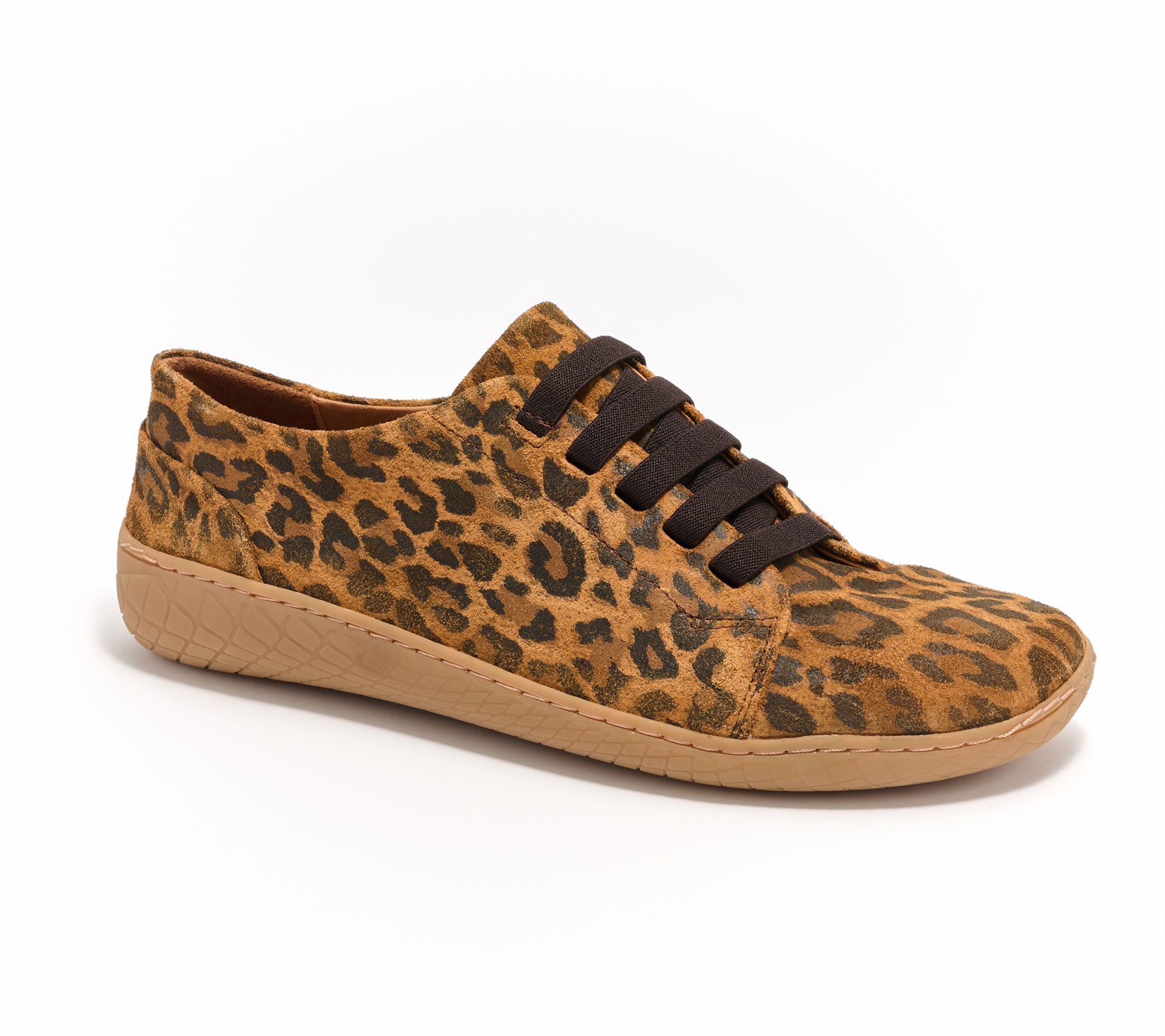 "As Is" Miz Mooz Leather Gored-Lace Casual Sneakers - Kendal