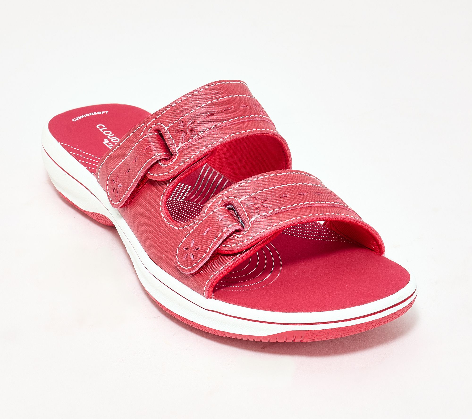  Clarks Cloudsteppers Adjustable Slide Sandals -Breeze Rosa