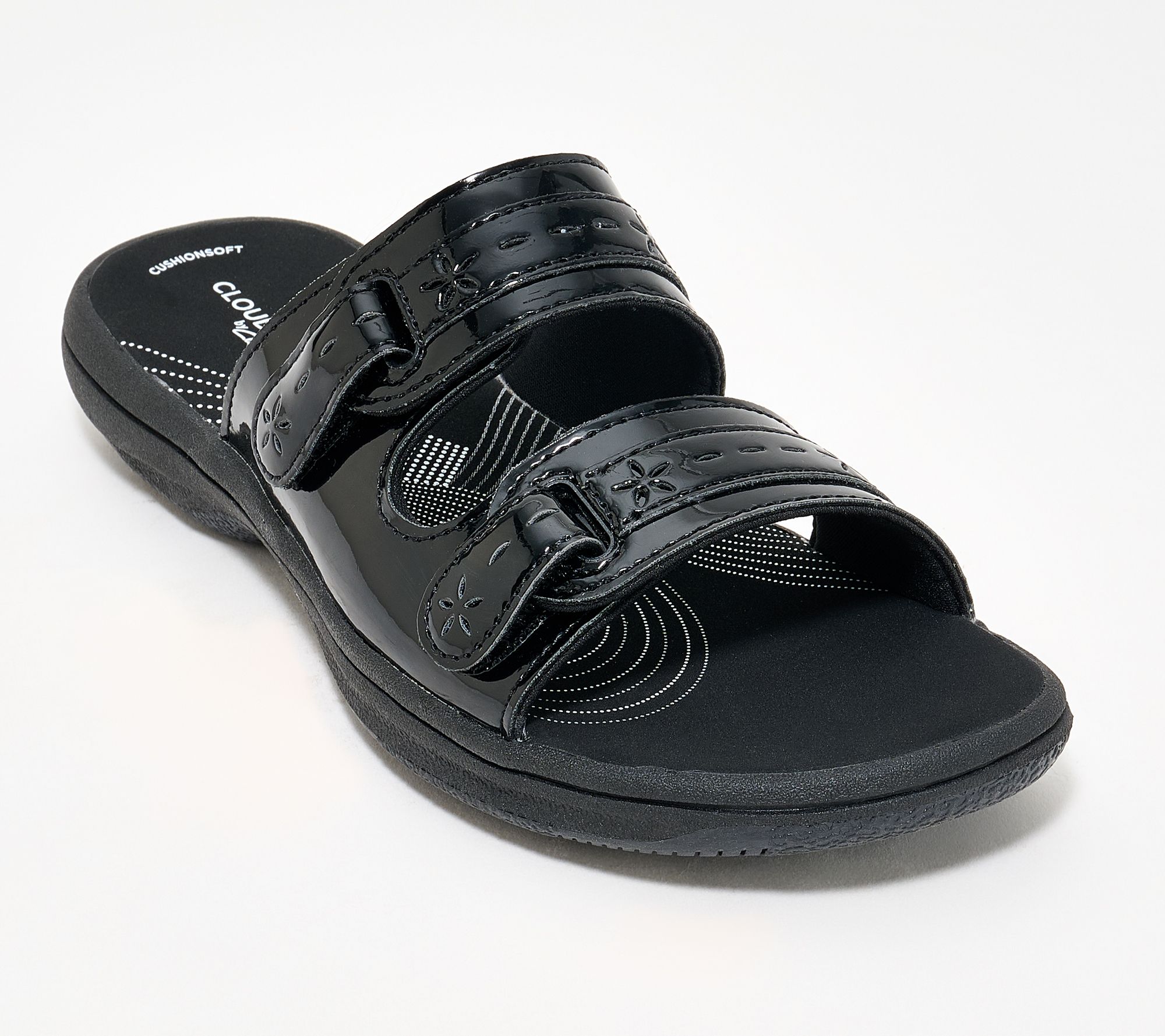 Clarks Cloudsteppers Adjustable Slide Sandals -Breeze Rosa