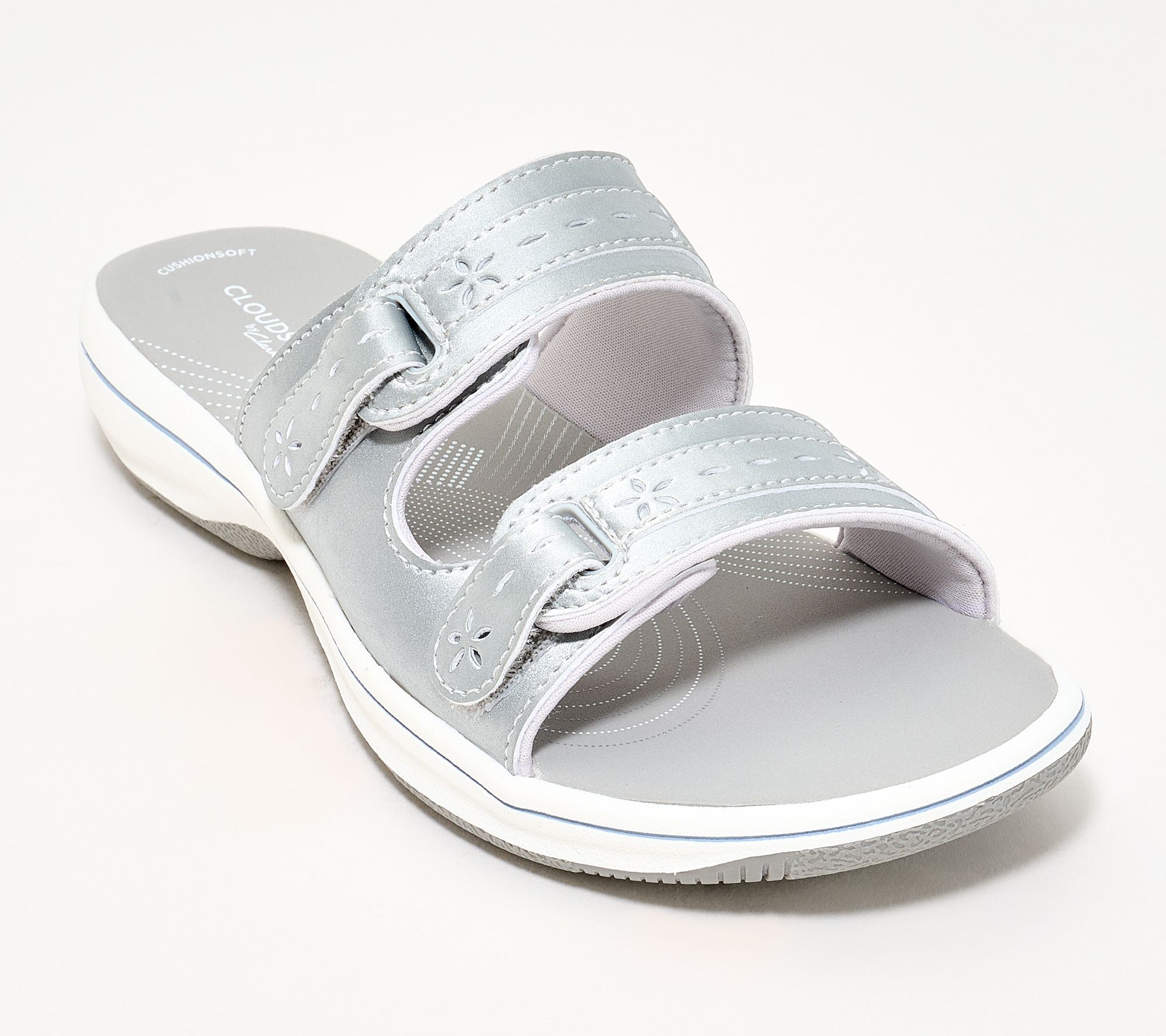 Clarks Cloudsteppers Adjustable Slide Sandals -Breeze Rosa