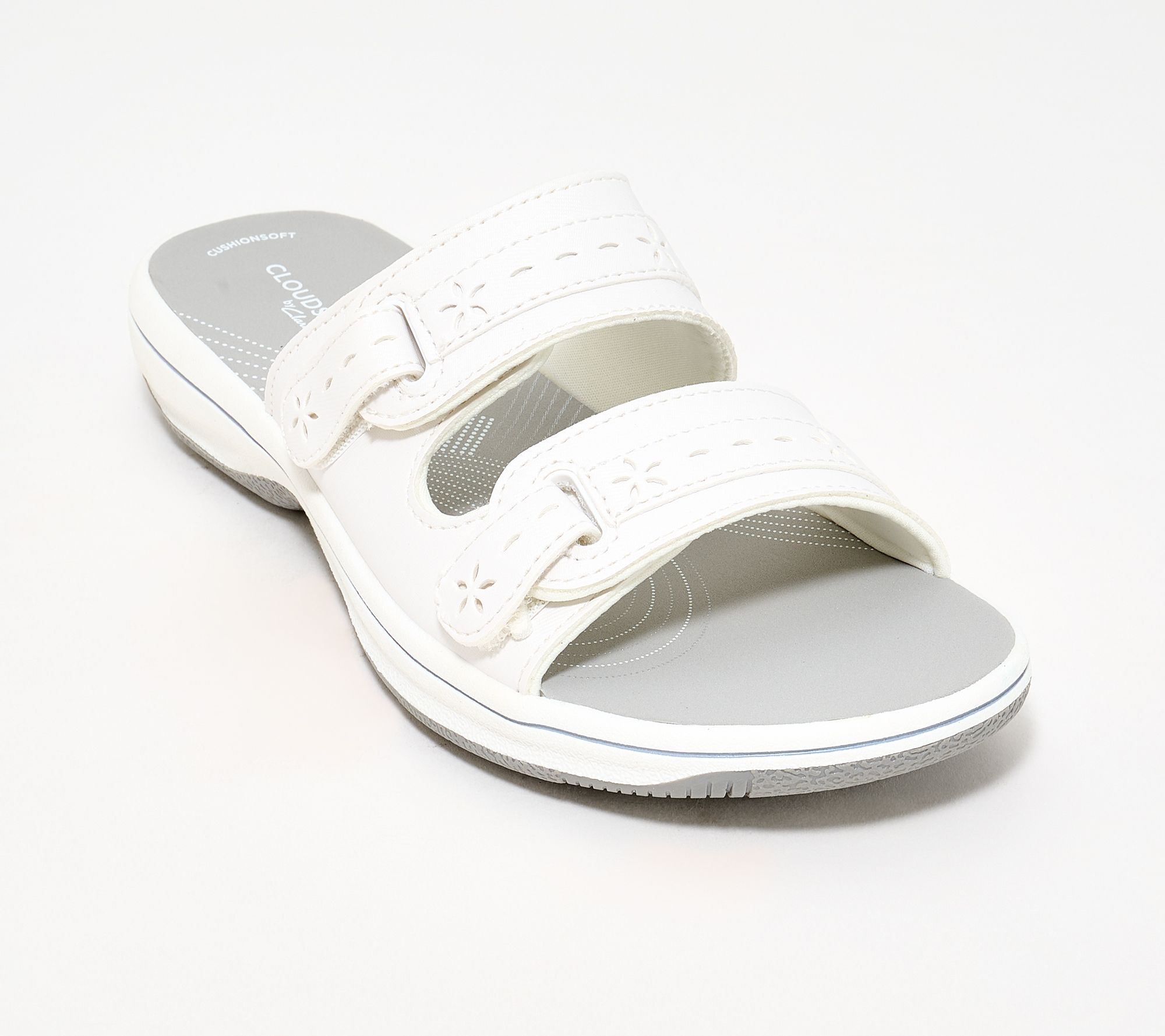 Clarks Cloudsteppers Adjustable Slide Sandals -Breeze Rosa