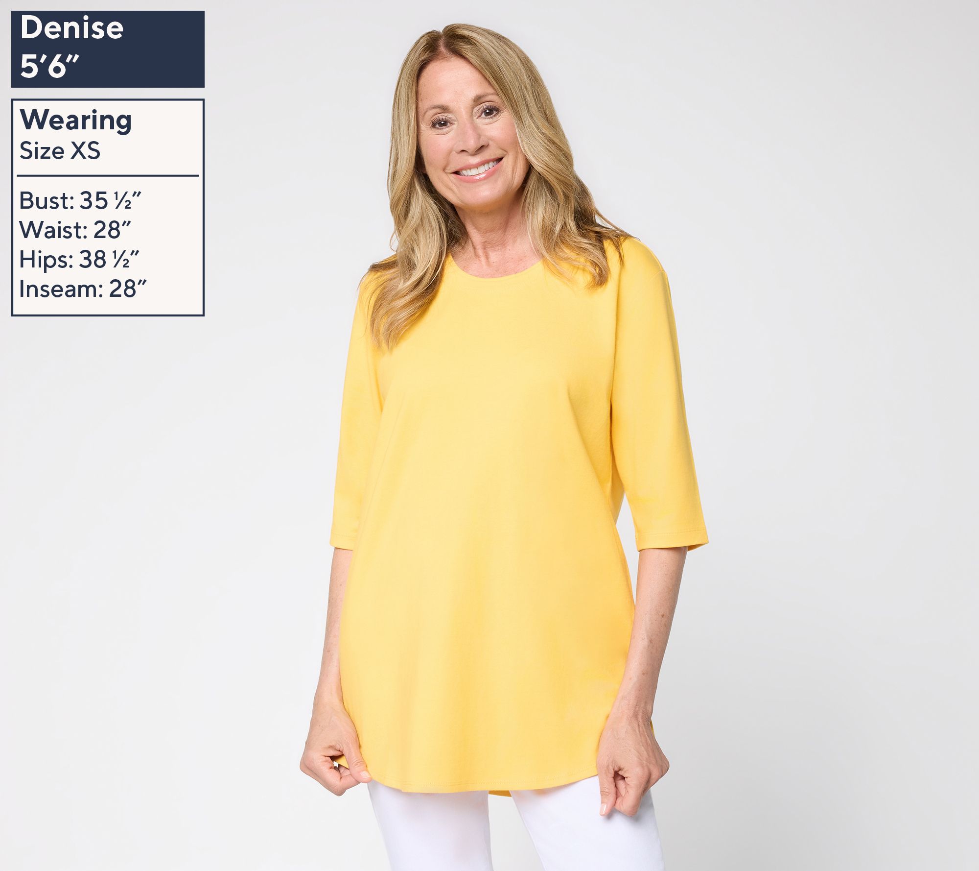 Denim & Co. Regular Cotton Jersey Ballet Sleeve Oversized Tunic