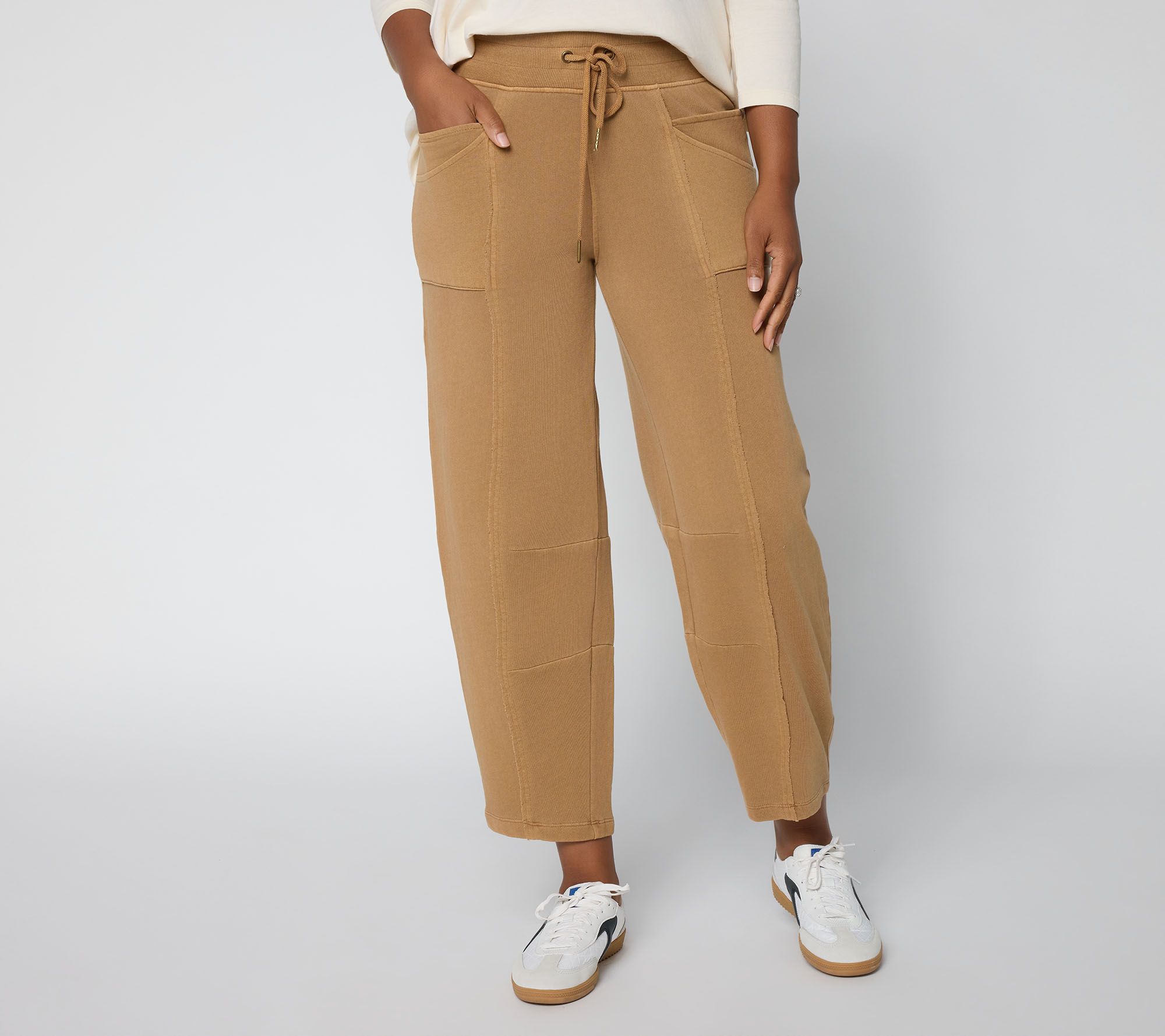 LOGO Lounge by Lori Goldstein Regular Ankle Length Barrel Pant