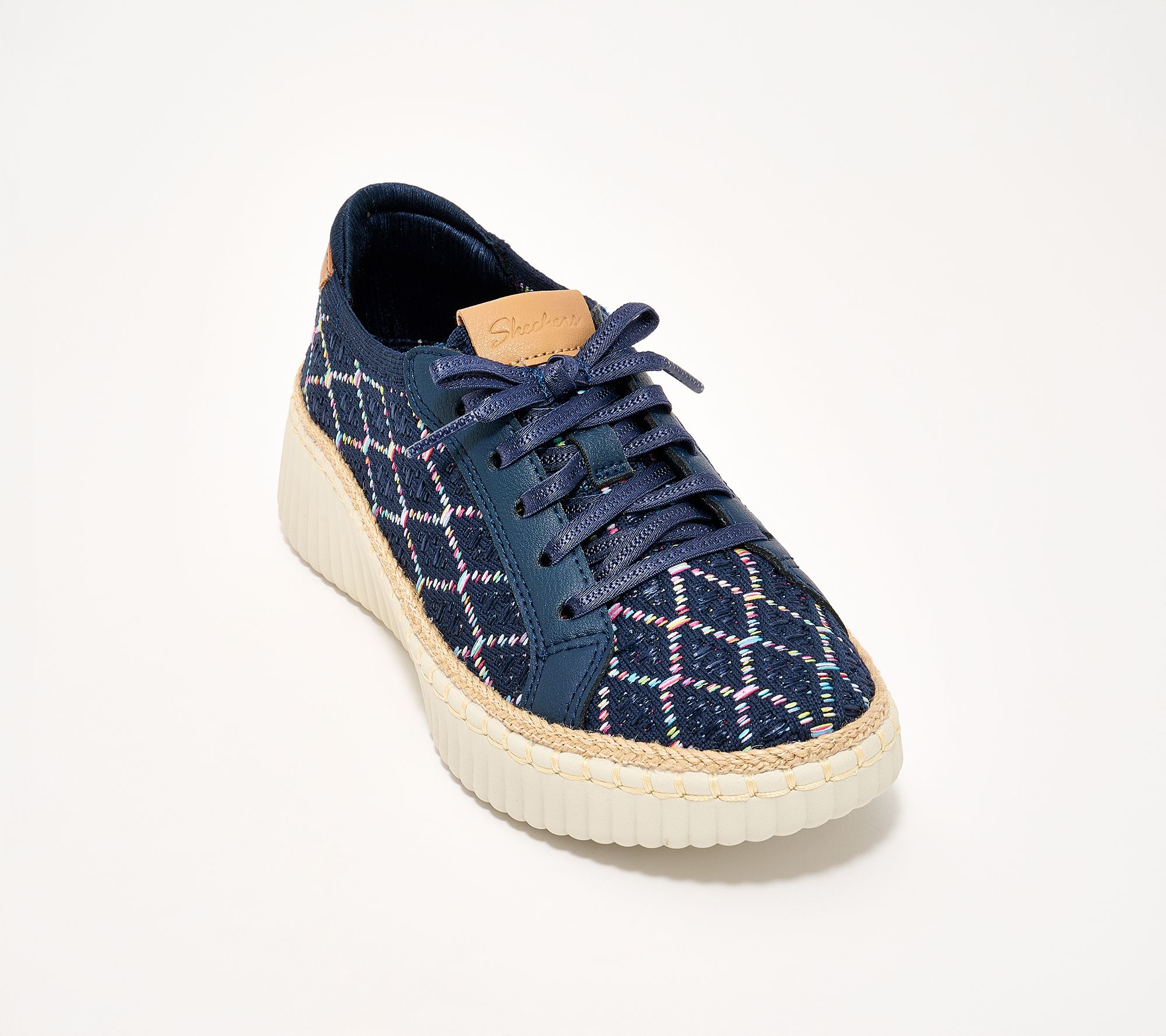"As Is" Skechers Willshire Blvd MultiKnit Fixed Lace Sneakers