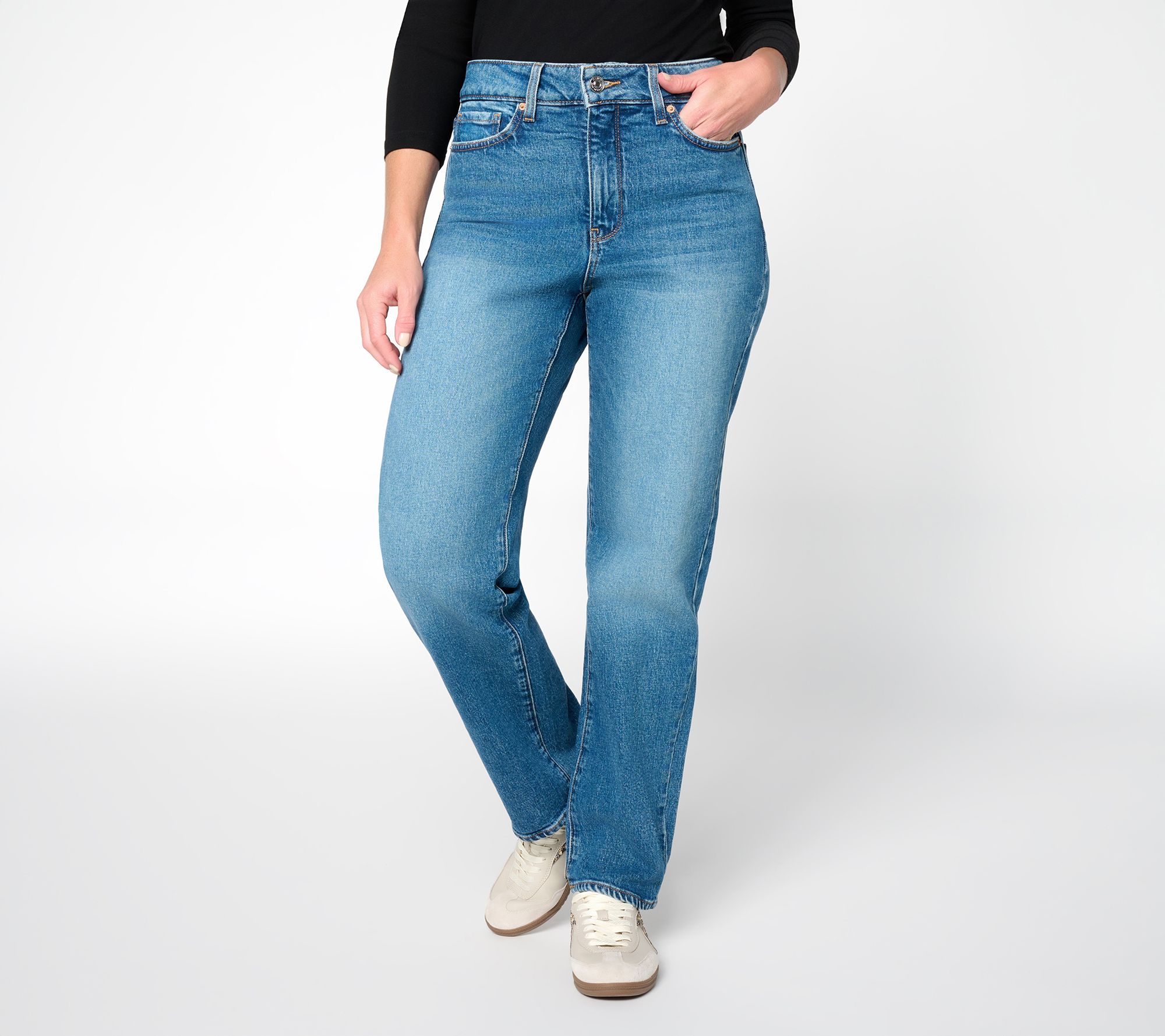 NYDJ Petite Kasey Stove Pipe Jean