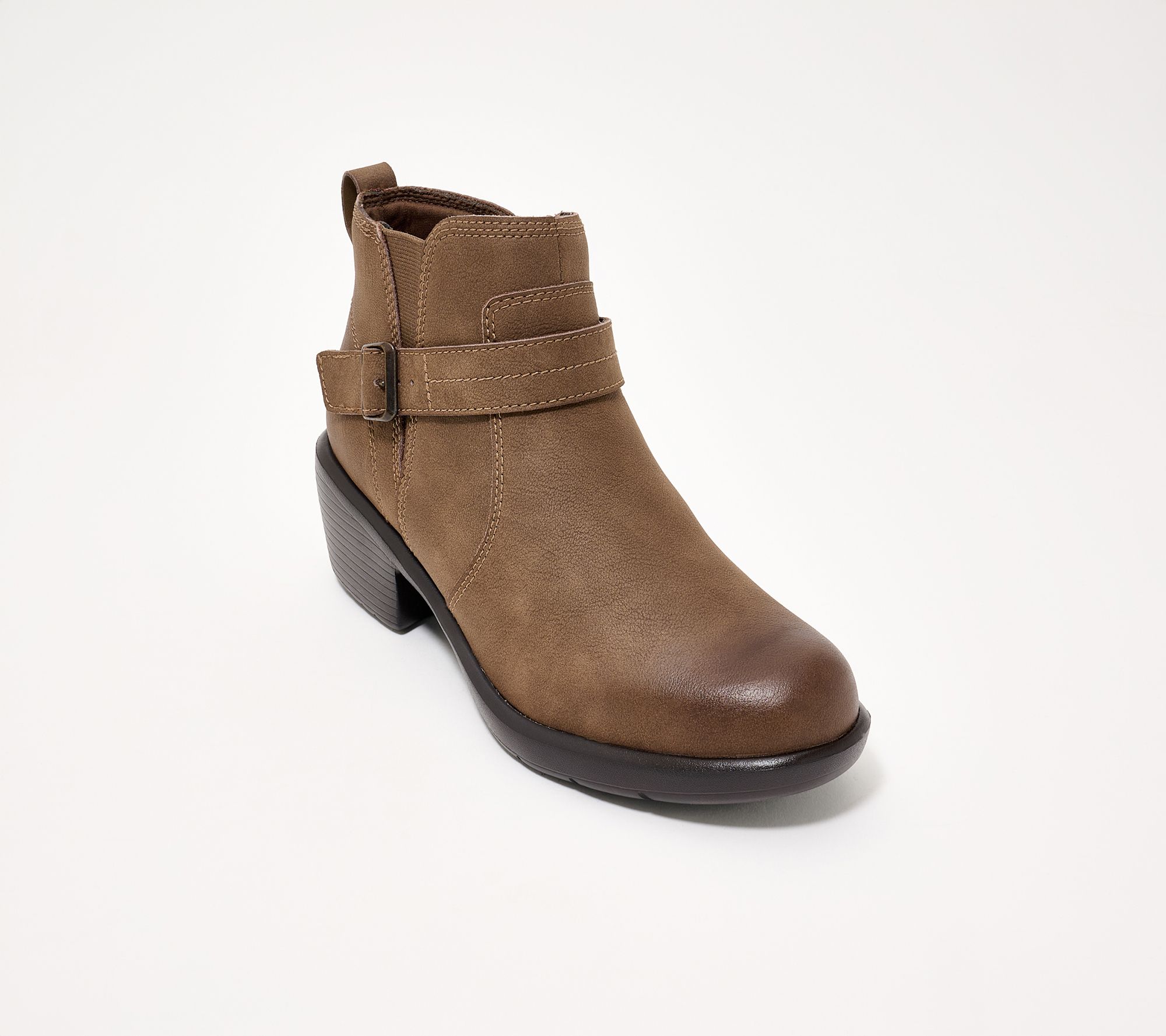  Clarks Collection Leather Ankle Boots-Kynnzie Rise