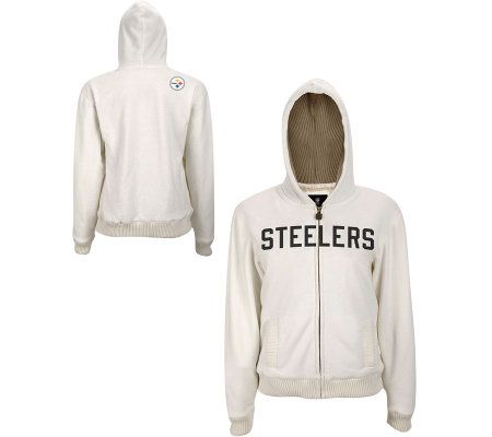 NFL Pittsburgh Steelers Women's Jacket with Sweater-Lined Hood