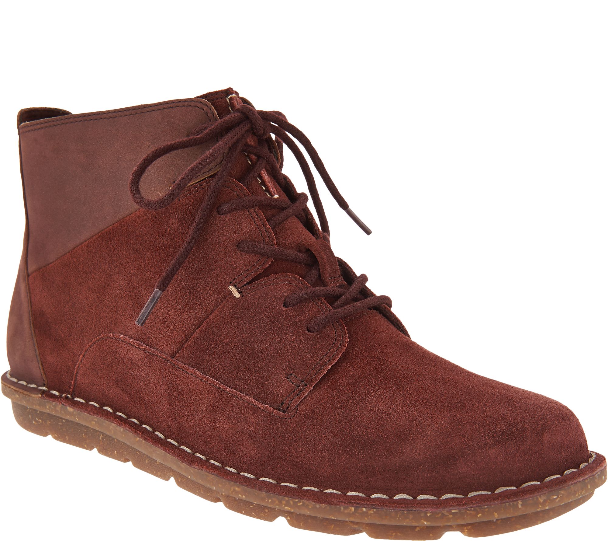 clarks suede lace up ankle boots