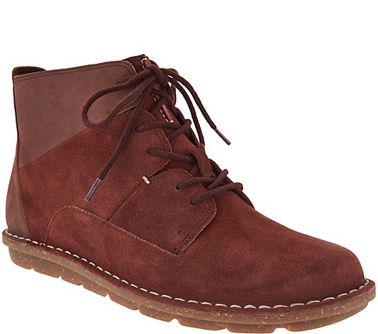 Clarks Collection Leather Lace-up Ankle Boots - Tamitha Key