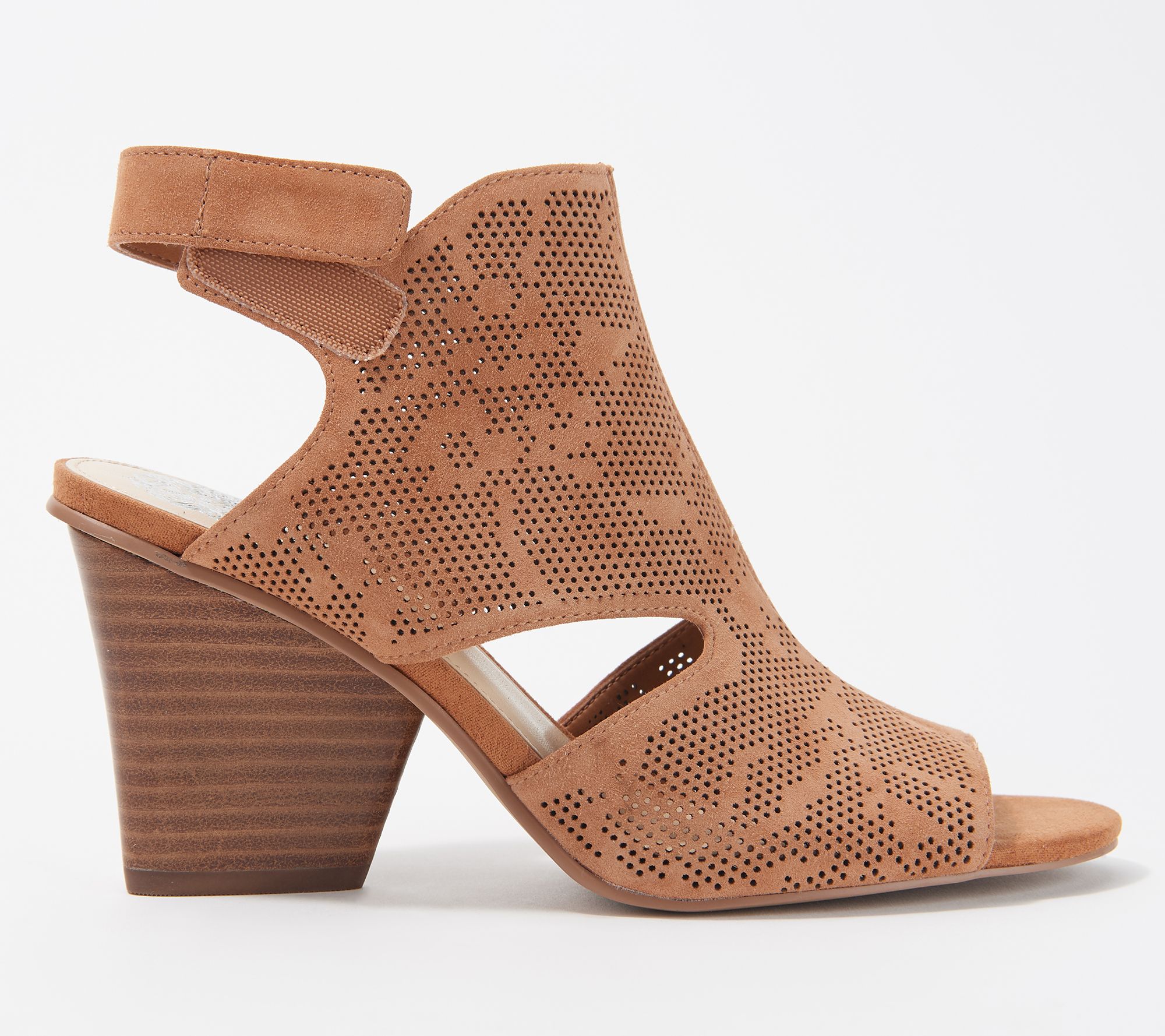 Vince Camuto Leather Detailed Heeled Sandals - Dachelle - QVC.com