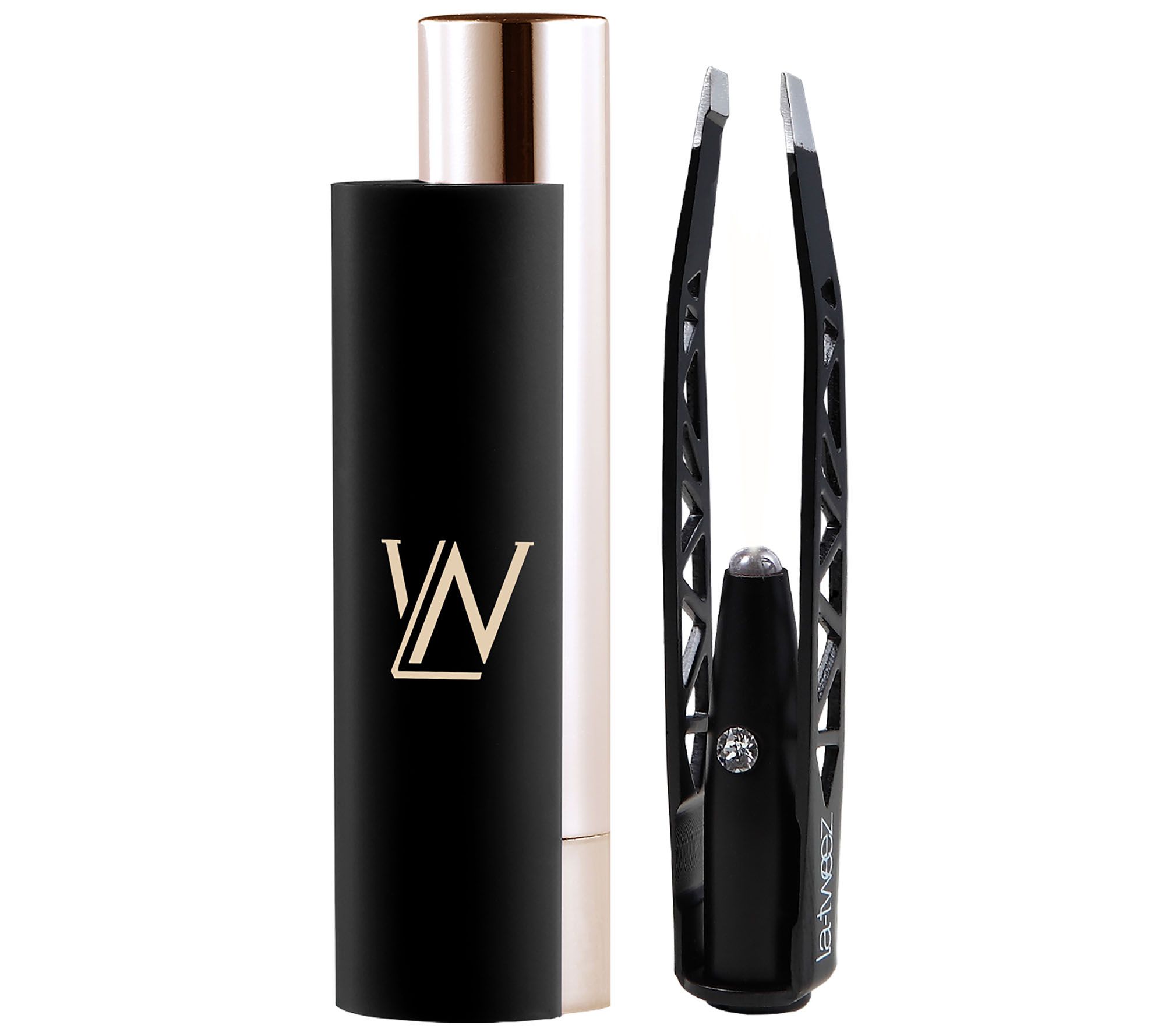LaTweez Plated Illuminating Tweezers & Mirrored Carry Case