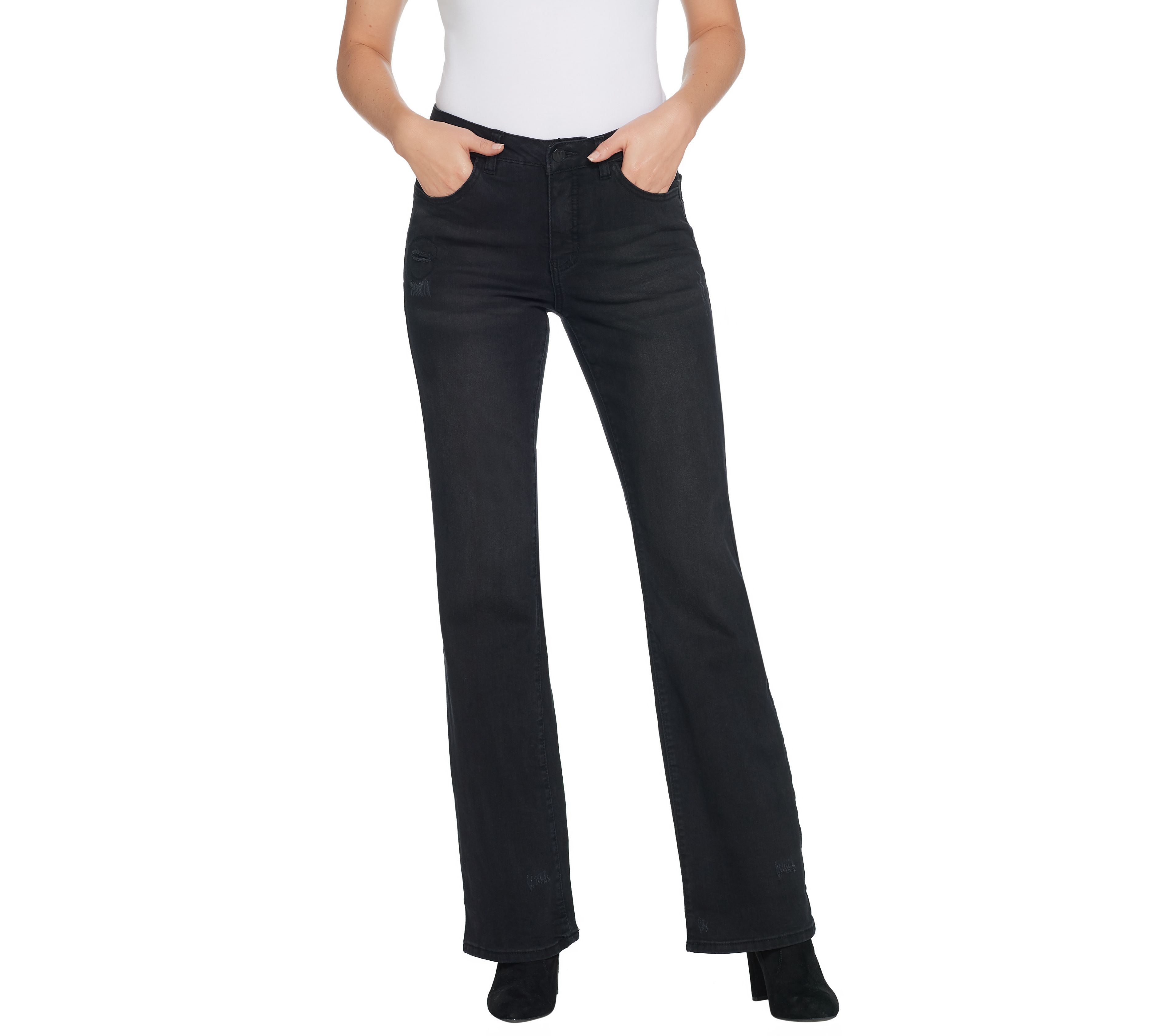 "As Is" Women with Control Regular My Wonder Denim Boot-Cut Jeans