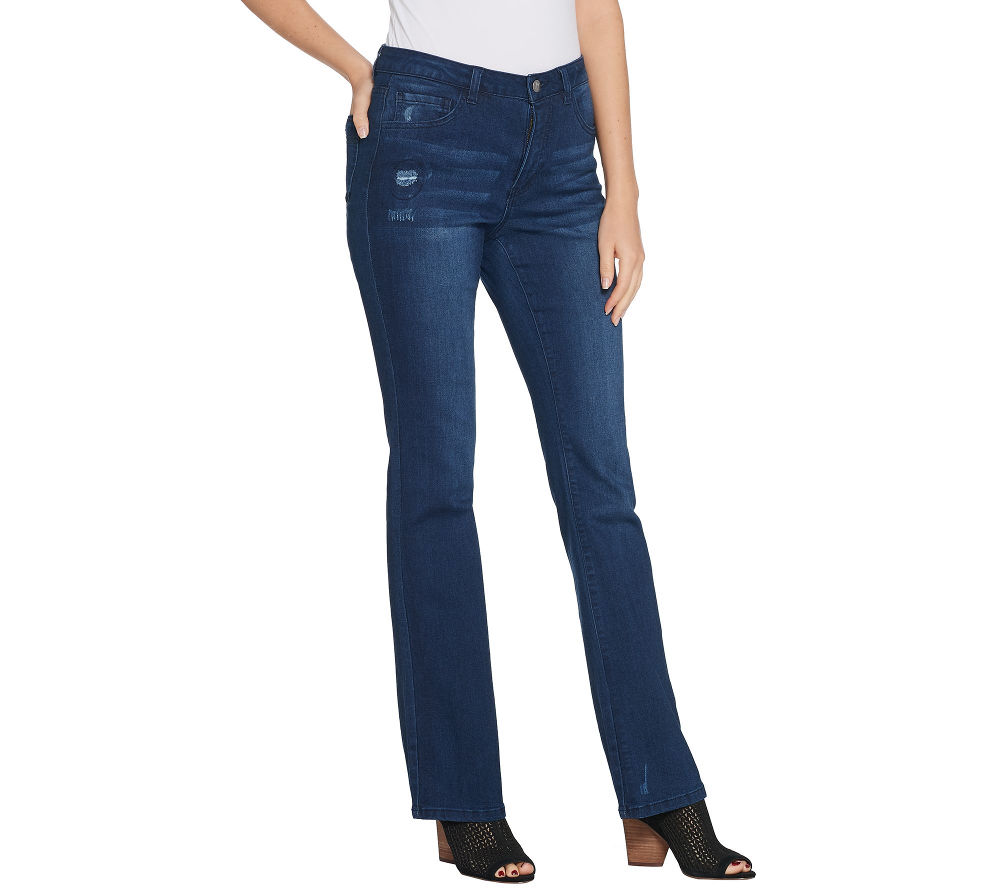 "As Is" Women with Control Regular My Wonder Denim Boot-Cut Jeans