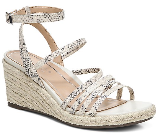 "As Is" Vionic Strappy Espadrille Wedges - Ayda