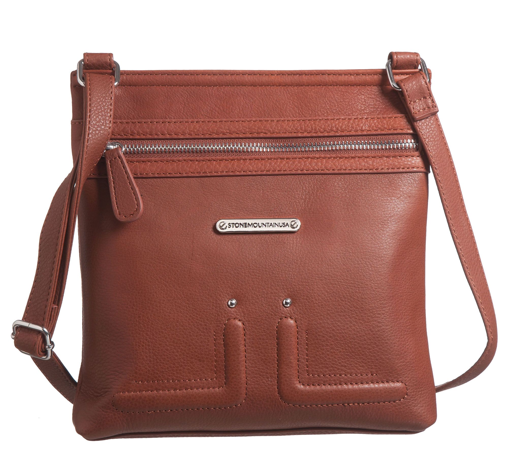 Leather North South Crossbody, Leather Handbags