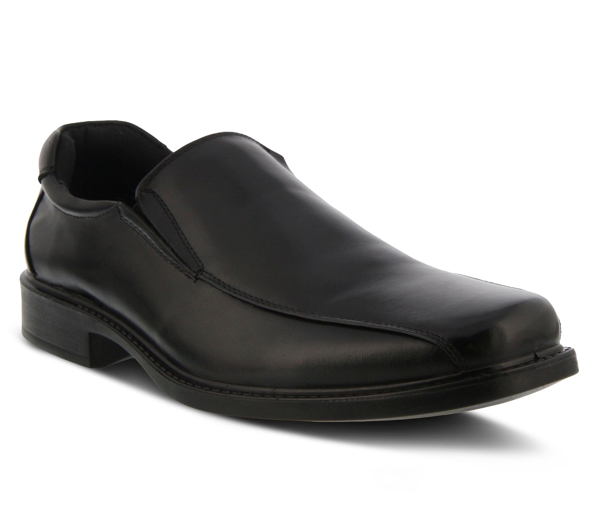 Spring Step Men's Leather Slip-On Loafers - Carson - QVC.com