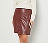 Candace Cameron Bure Regular Faux Leather Skirt