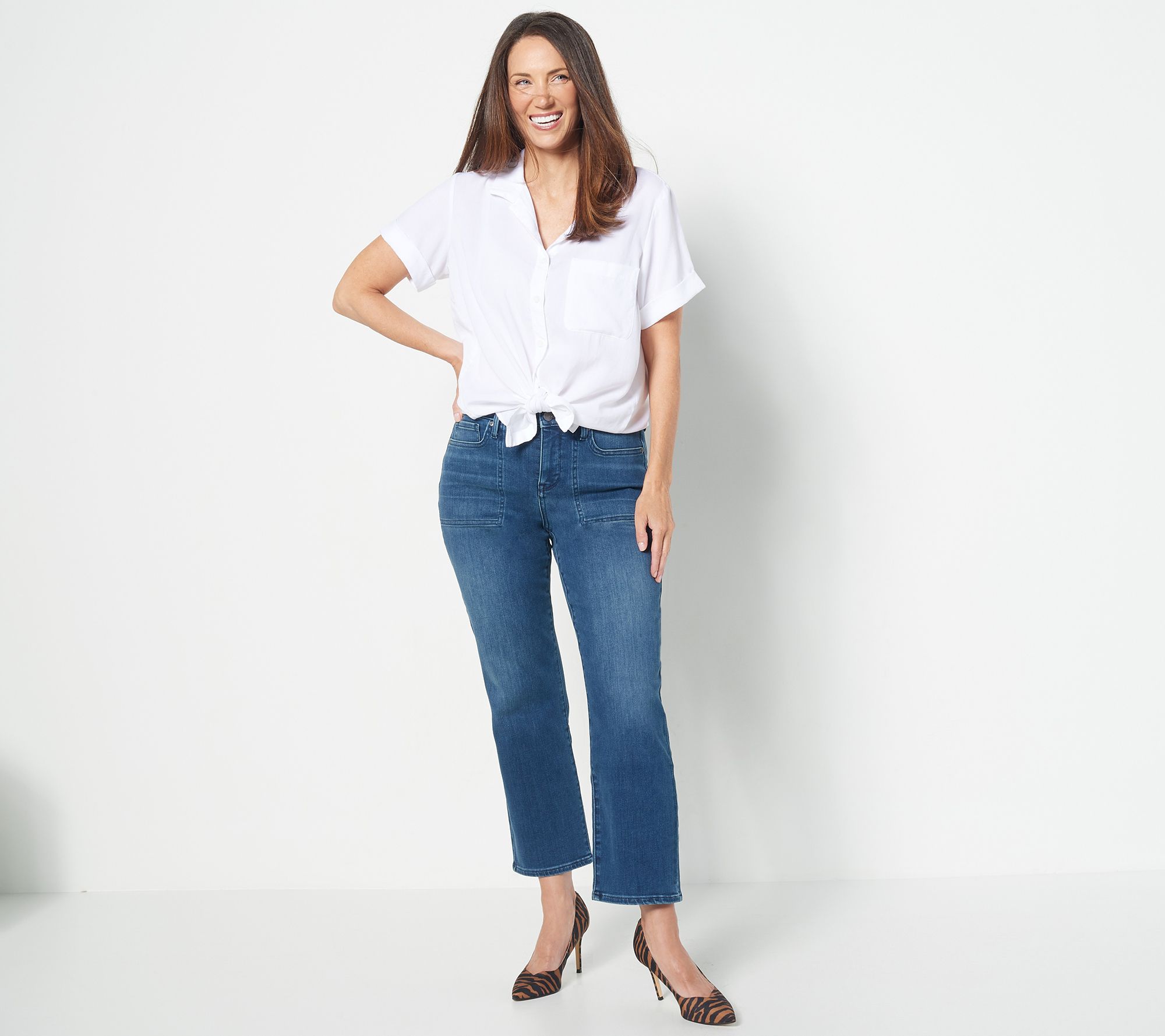 NYDJ Relaxed Piper Ankle Jeans- Saybrook - QVC.com