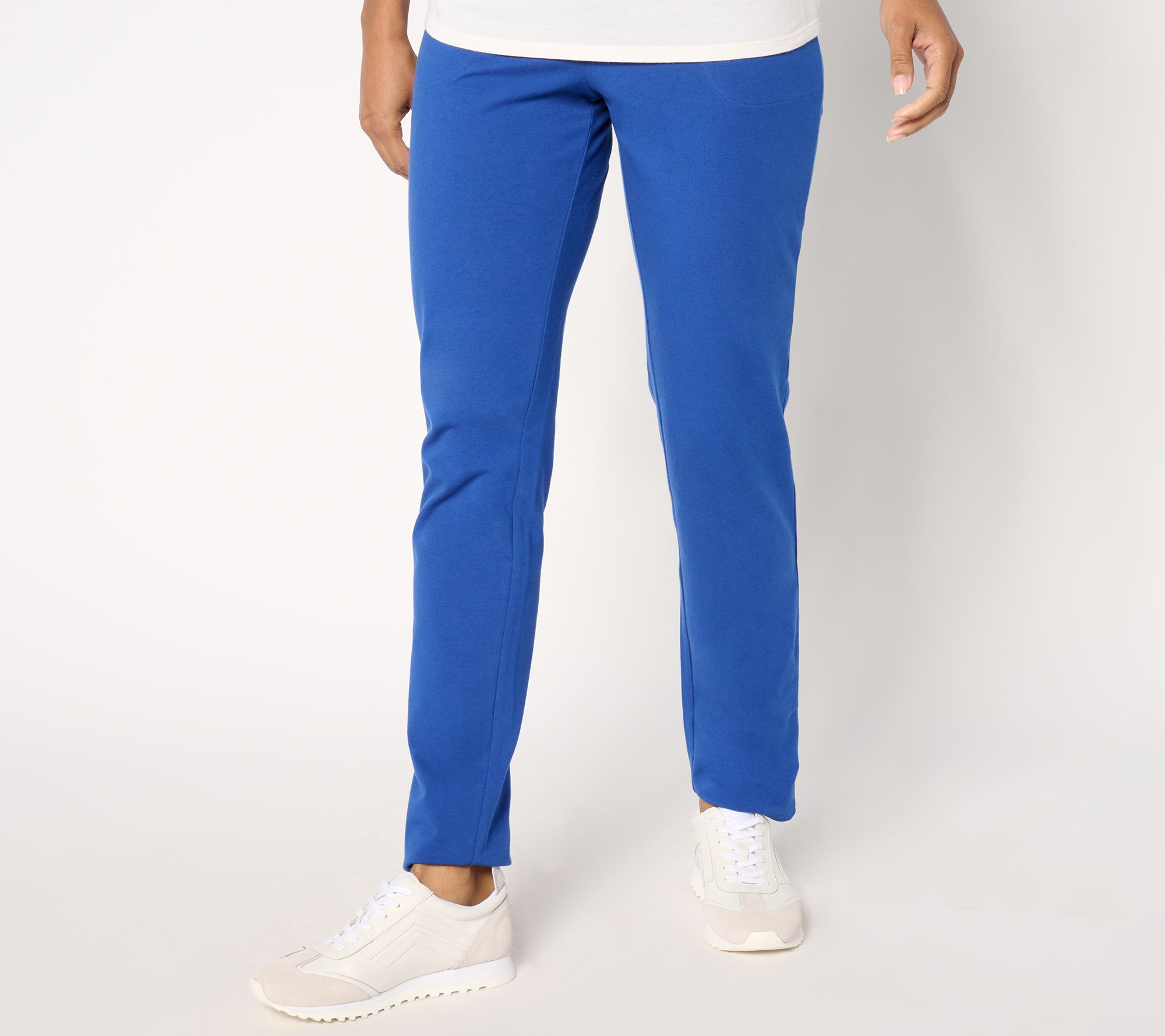 Denim & Co. Active Tall Duo Stretch Slim Straight Pants