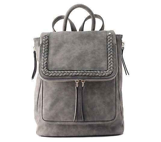 Violet Ray Braided Trim Kendall Backpack
