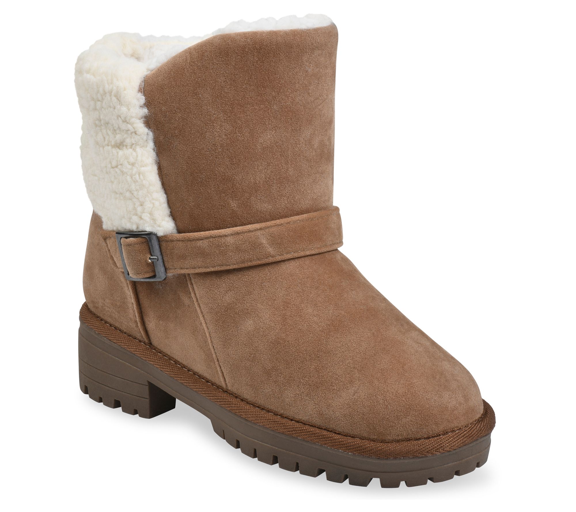 Gaahuu Womens Faux Suede Heel Boots